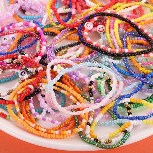 3mm Seed Beads, 39 Colors Glass Seed Beads for Jewelry Making, 9600pcs 5 Types Small Beads for Bracelets, Friendship Bracelet Beads for Girls Adults
