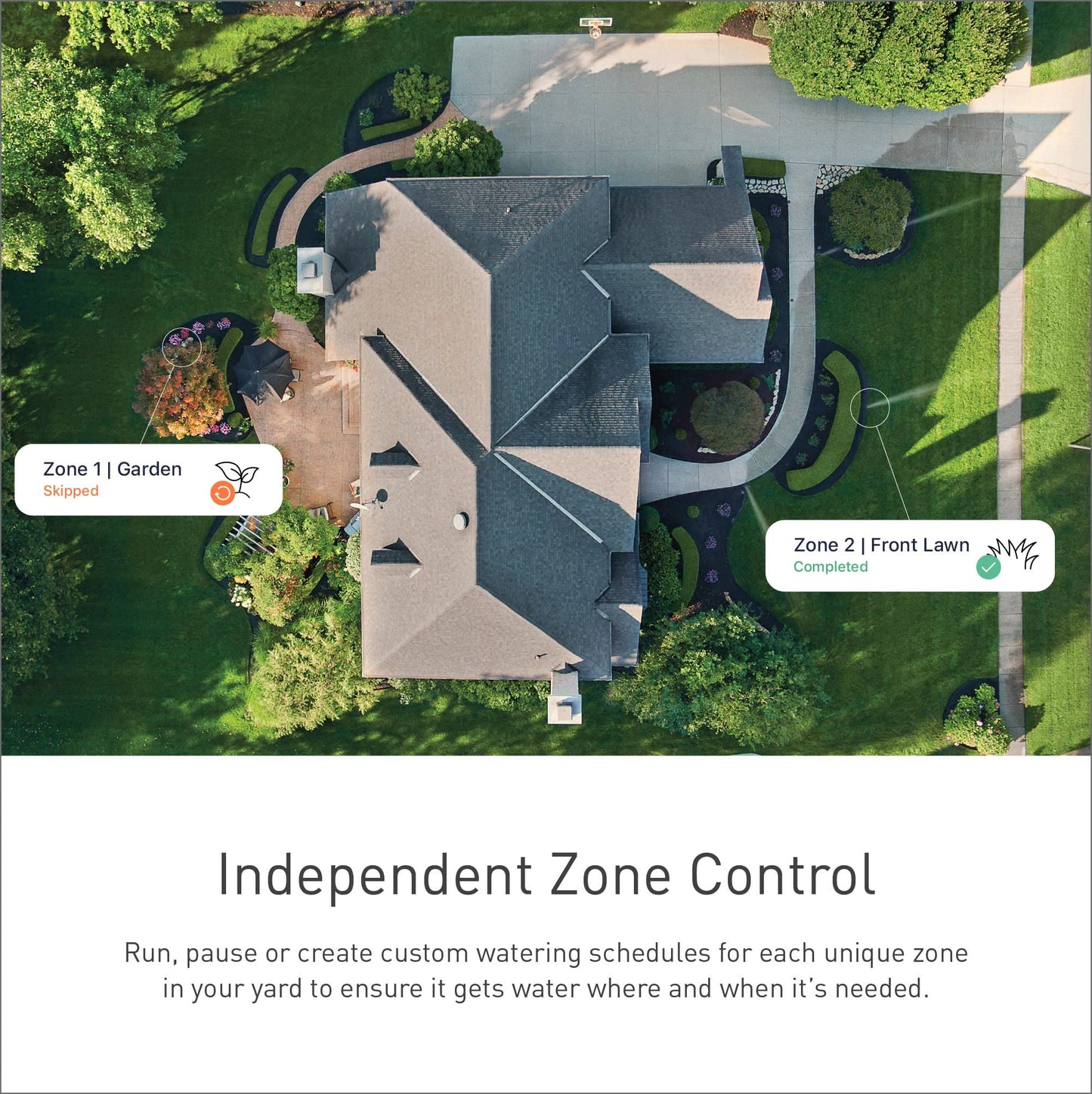 Moen 8-Zone Smart Sprinkler Controller, Wi-Fi Connectible Smart Irrigation System with Automatic Water Timer, WICNT008G1USA