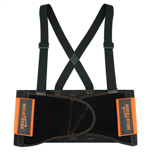 MELOTOUGH Back Brace for Men Lower Back,Back Brace for Work,Back Support Belt with Suspenders,Lower Lumbar Support for Heavy Lifting, Removeable Straps for Construction, Warehouse L/XL,Gifts for Men