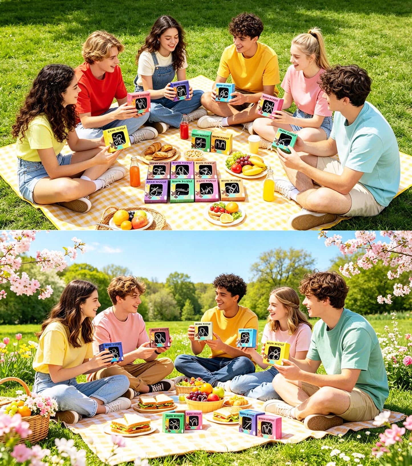 AHYUAN 24 Pack Metal Puzzles Brain Teaser IQ Wire Metal Puzzles for Adults Kids Teenagers Gifts Fidget Toys Educational Puzzle Games Toys Magic Trick Toy Party Favors for Kids Adults Challenge