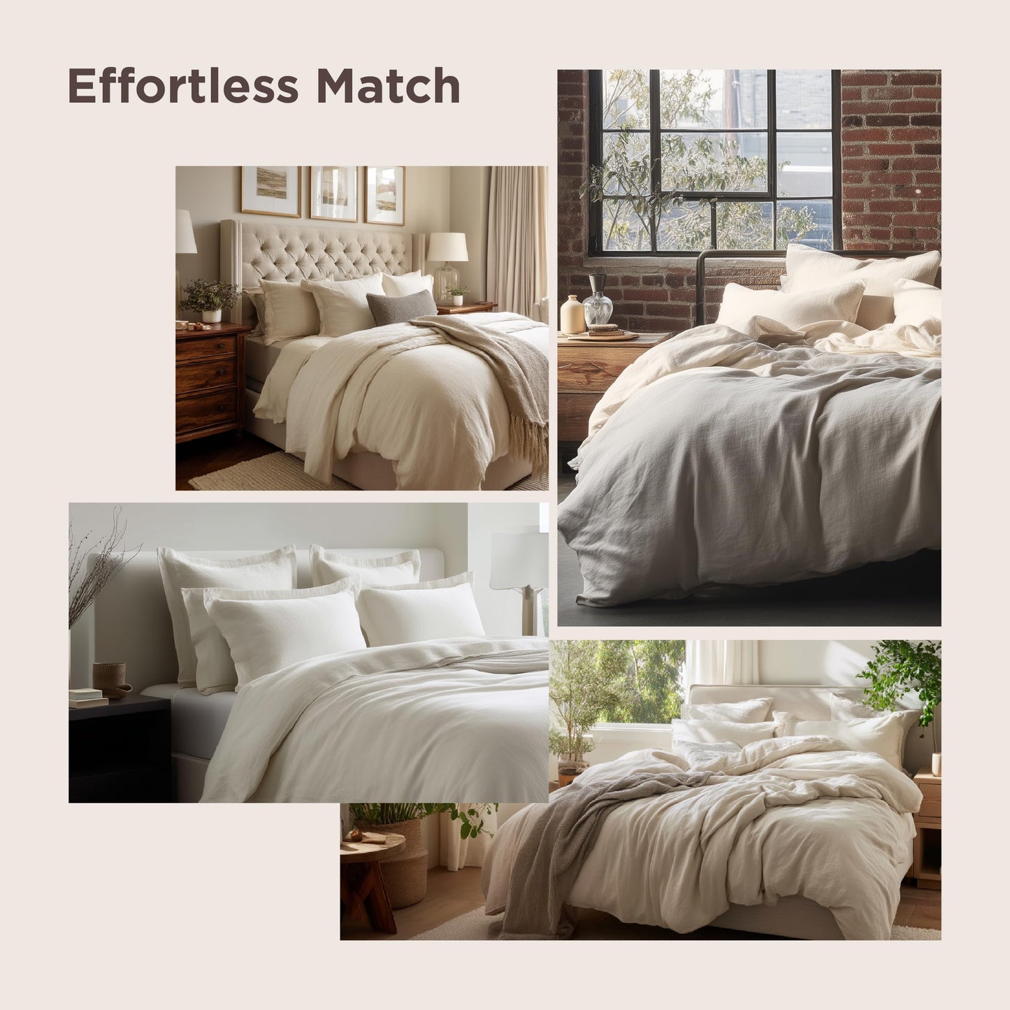 Bedsure Duvet Cover Queen Size - 3 Pieces Prewashed Extra Soft Bedding Set, Includes 1 Duvet Cover 90x90 Inches with Zipper Closure & 2 Pillow Shams, Linen, Comforter Not Included
