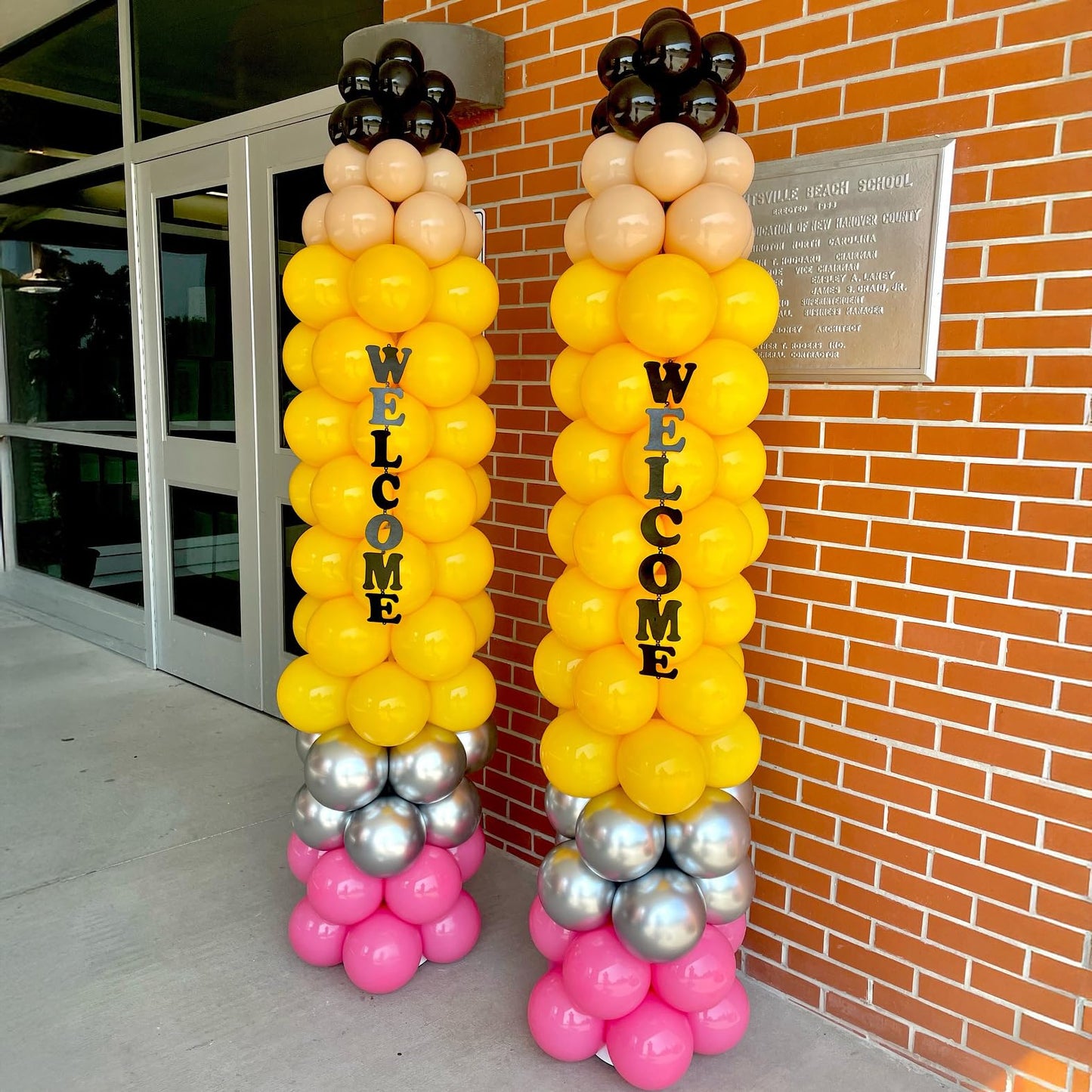 PartyXpress 192PCS Pencil Balloon Arch Garland Kit for Back to School Garland, Welcome Back Party Supplies Decor, First Day of Kindergarten Decorations, Teacher Graduation Party