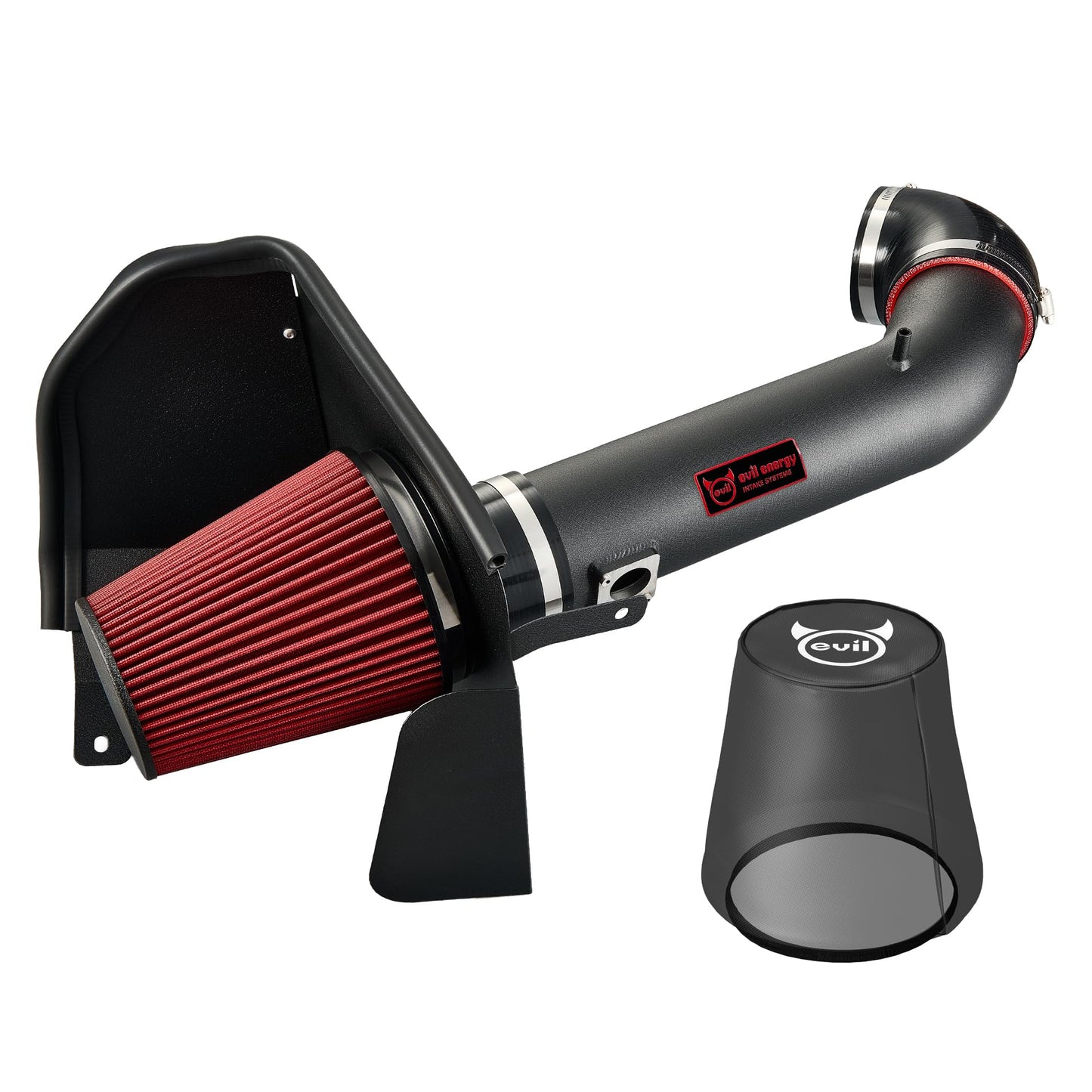 EVIL ENERGY Cold Air Intake Compatible for 2009-2013 Chevy Silverado 1500, GMC Sierra 1500 Yukon, Cadillac Escalade ESV EXT, Increases Horsepower, Towing Power Includes Heat Shield & Pre-Filter