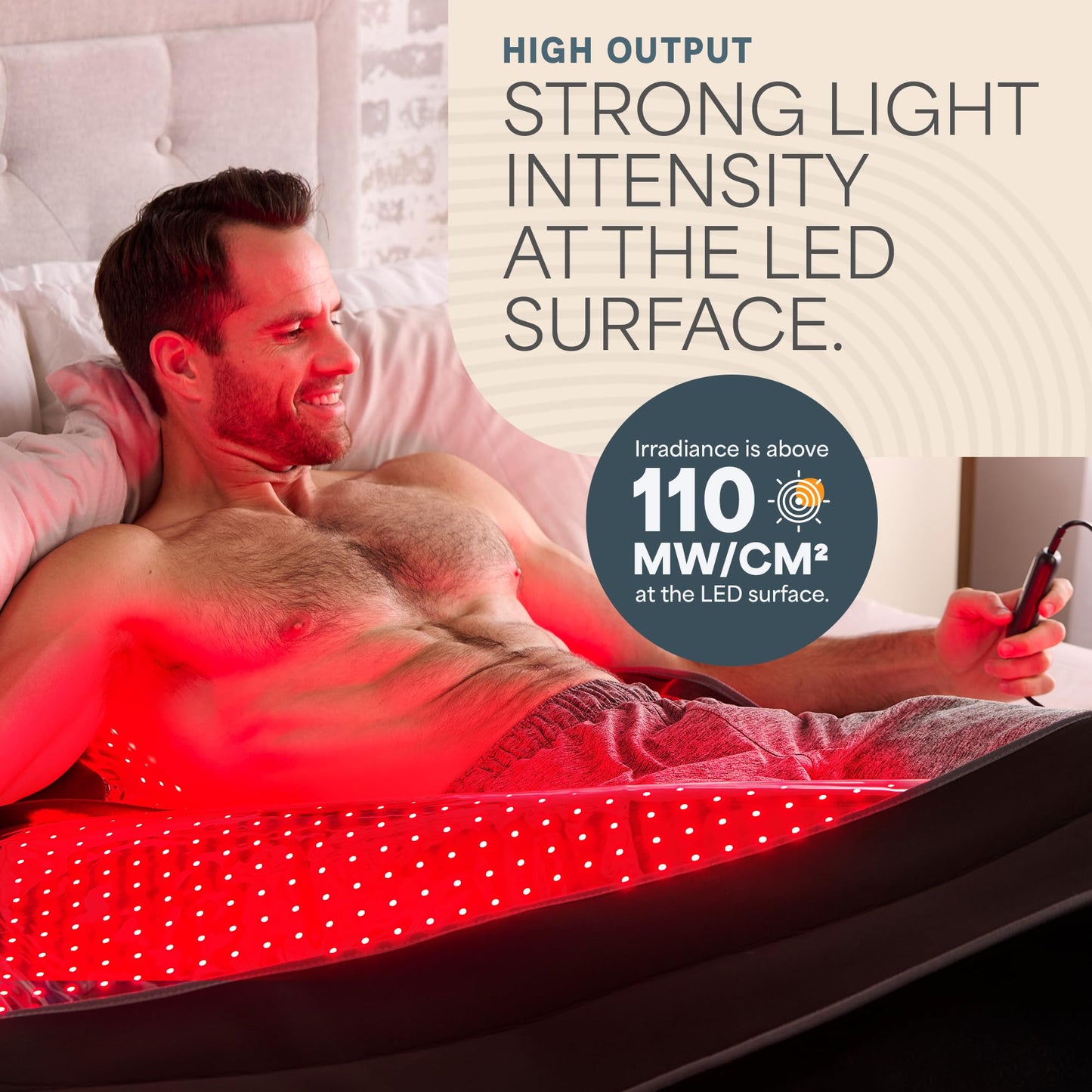 Lifepro Red Light Therapy for Body Wrap – Allevabody 660nm & 850nm Near Infrared and Red Light Therapy Mat for Body – Adjustable, Portable & Full-Body Relaxation for Daily Wellness