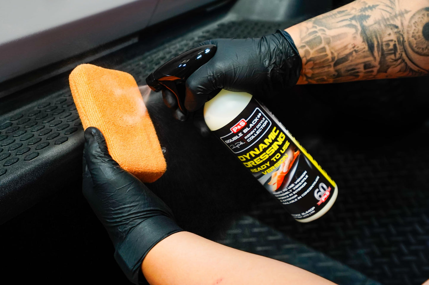 P & S Professional Detail Products Dynamic Dressing Hyper Concentrate – Versatile Tire, Trim & Engine Dressing – Adjustable Gloss Finish & UV Protection - 1 Gallon