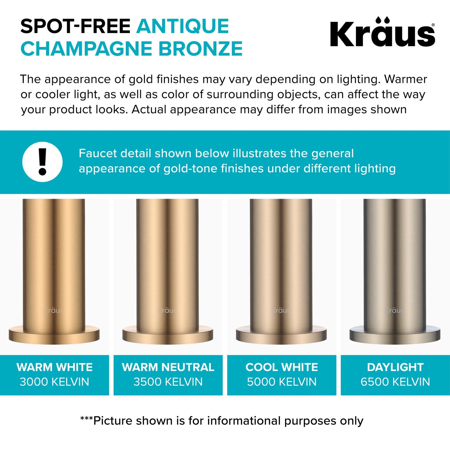 KRAUS Oletto High-Arc Single Handle Pull-Down Kitchen Faucet in Spot Free Antique Champagne Bronze, KPF-2821SFACB