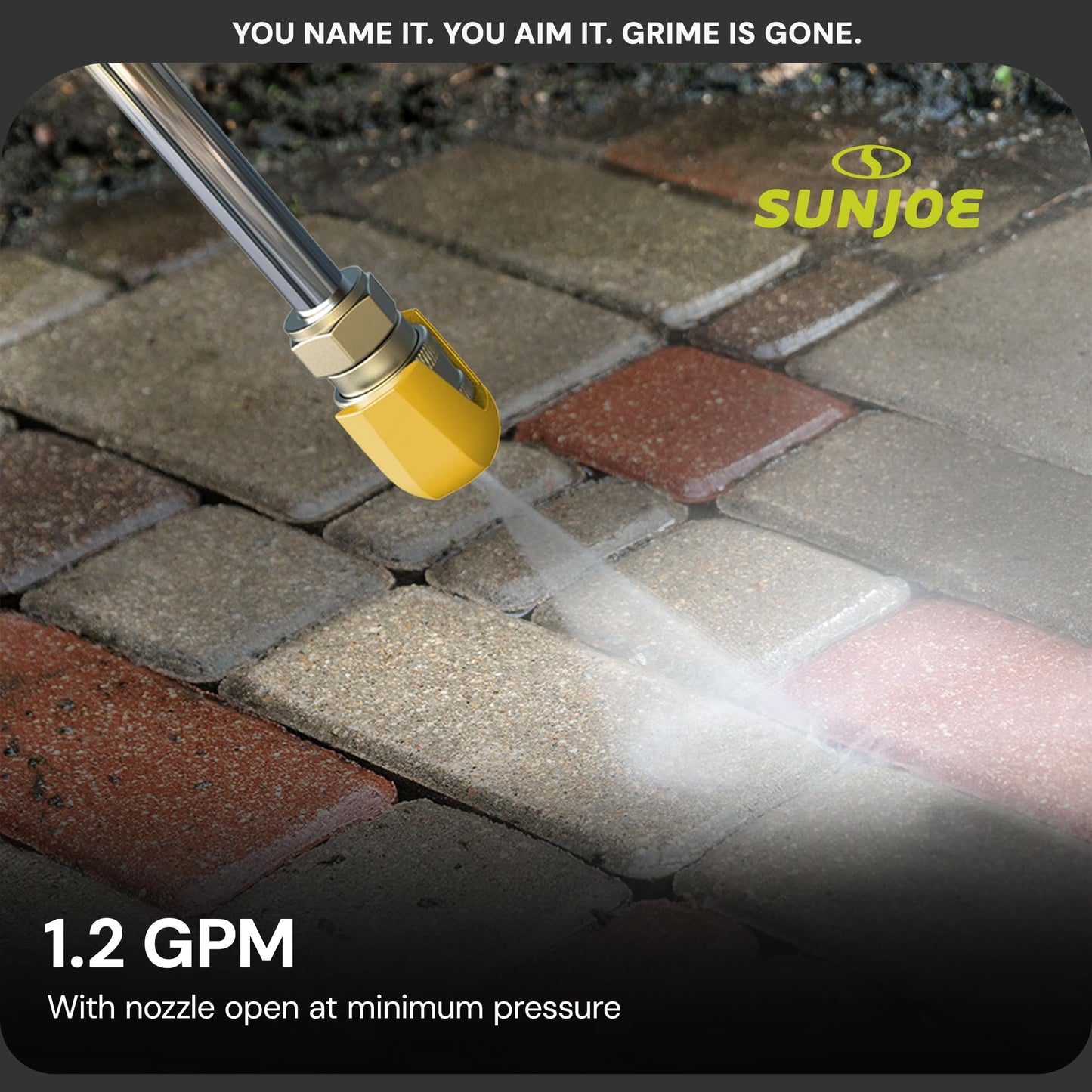 Sun Joe Electric Pressure Power Washer w/ Extension Spray Wand and Hose, 2030 PSI, 1.2 GPM, 14.5-Amp Motor - Heavy-Duty Cleaning Machine for Patios, Decks, Sidewalks & Cars, SPX3000-PK1