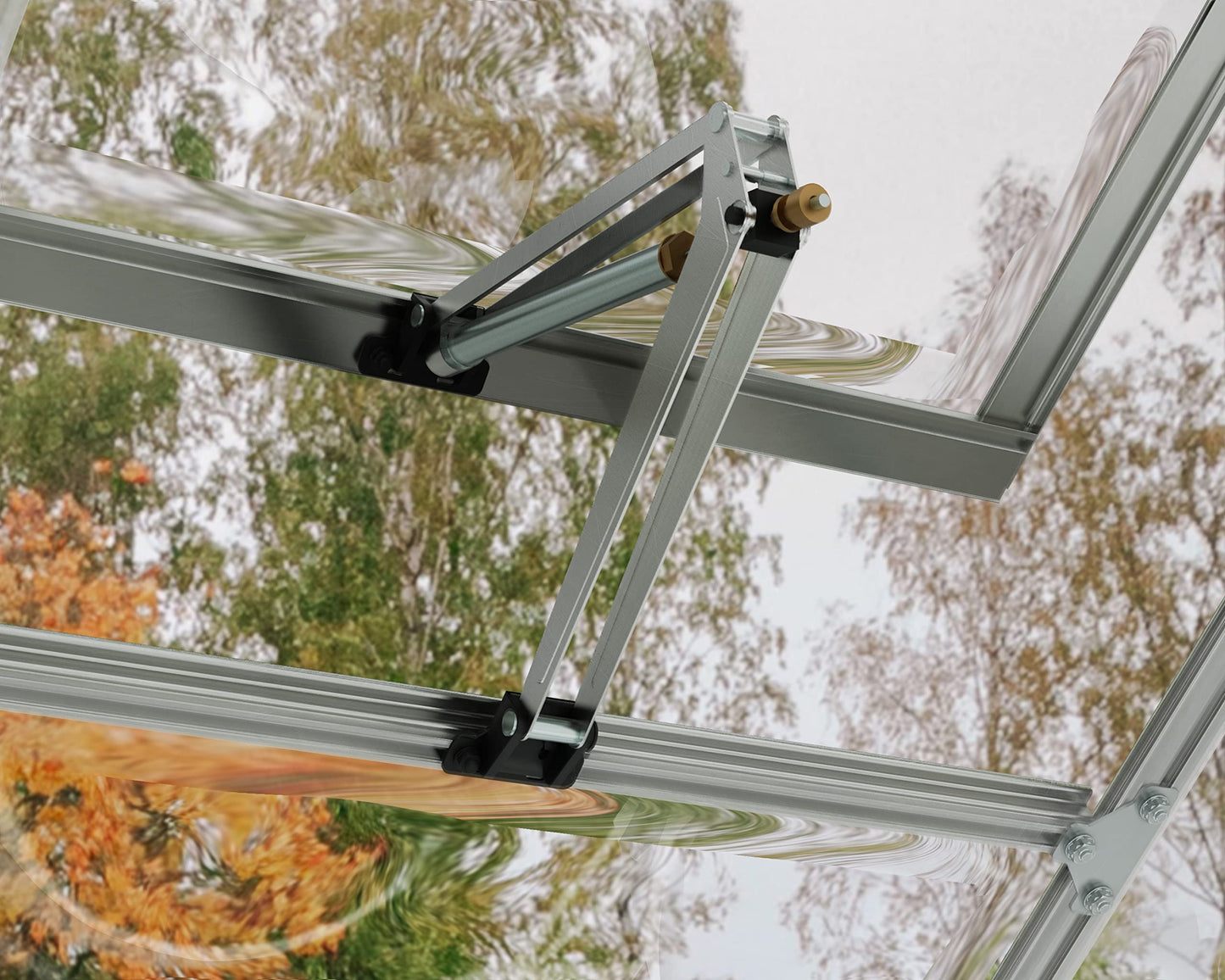 Palram - Canopia Greenhouse Accessories Bundle Kit with Heavy Duty Aluminum Shelves, Drip Irrigation Lines, Automatic Vent Opener to Control Temperature and Plant Hangers for Vines and Hanging Baskets