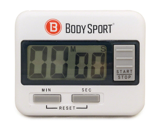 Body Sport Digital Timer Stopwatch for Fitness & Exercise Routines - Easy to Use, Battery Operated, Multifunctional Time Tracker for Home, Gym, Kitchen, Classroom, and Office Settings