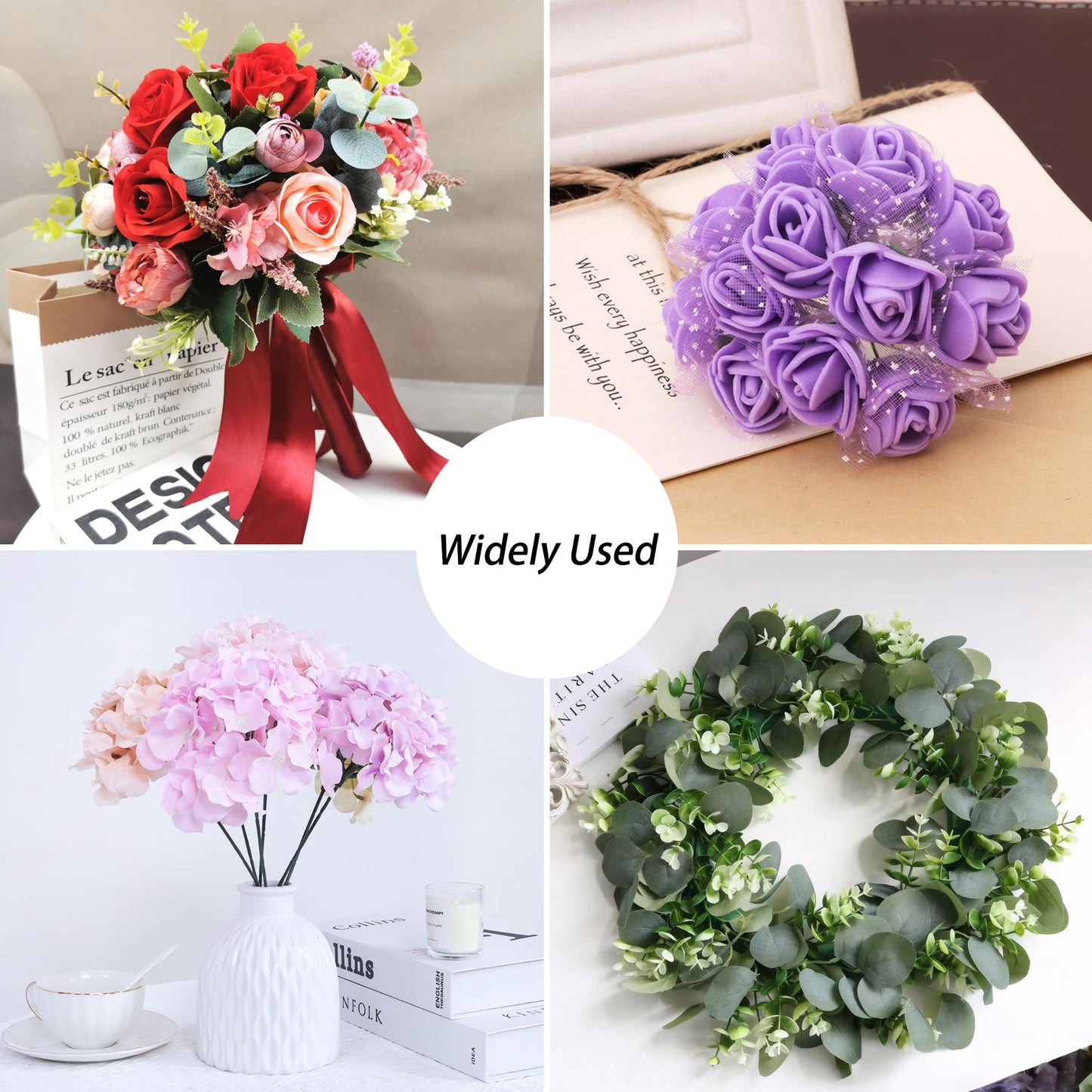 Vignor Floral Arrangement Kit with Green Flower Tape, Metal Wire, Ribbon, Flores Cutter, Scissor, Glove, Boutonniere Pin for Stem Wrap Florist Supplies Bouquet Accessories DIY Craft (10-in-1 Set)