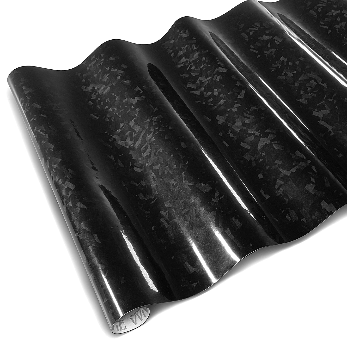 VViViD+ Forged Composite Carbon Vinyl Wrap Roll (25ft x 5ft, Gloss Black)