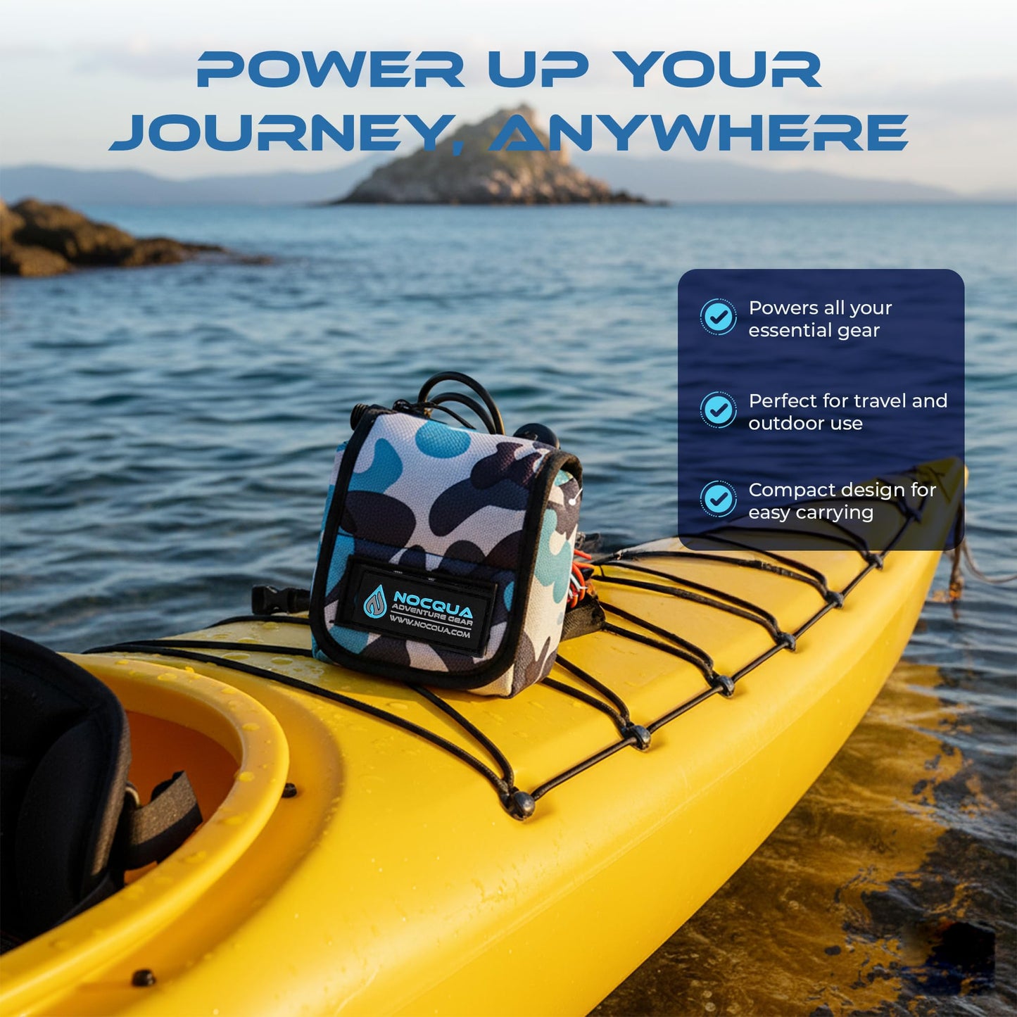 Pro Power 12 Volt Lithium Battery & Charger Kit for GPS, Fish Finders, Depth Finders & Outdoor Electronics, Compact & Portable 20Ah Kayak Battery Power Solution for Marine Adventure, Kayaks & Boating