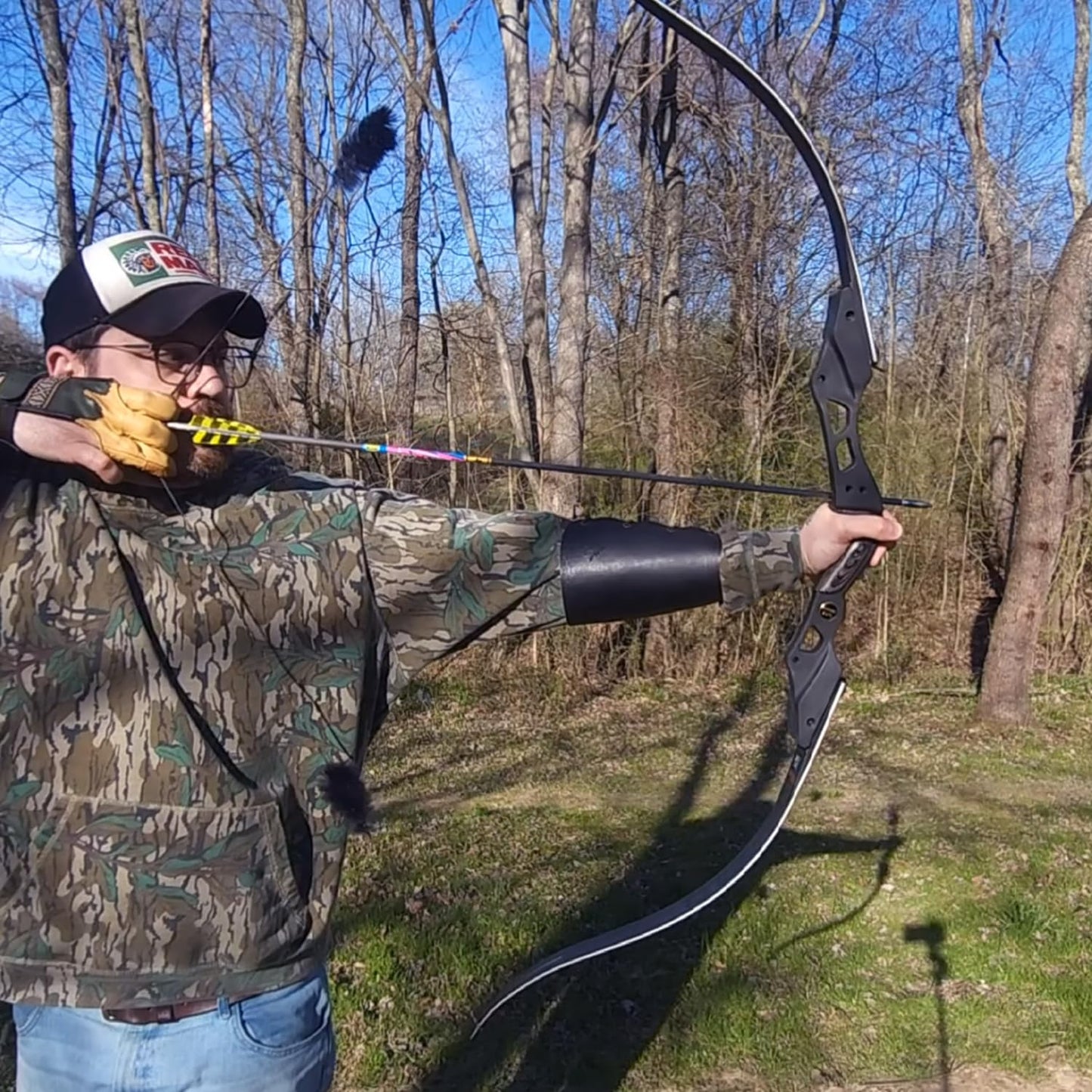 Sanlida Hermit 10 ILF Hunting Recurve Bow Kit for Adults 60" 30-45 Lbs Archery Recurve Bow, CNC ILF Riser, Carbon & Graphite Foam Core ILF Limbs, RH Only, Limited Life-time Warranty (60",45 Lbs)