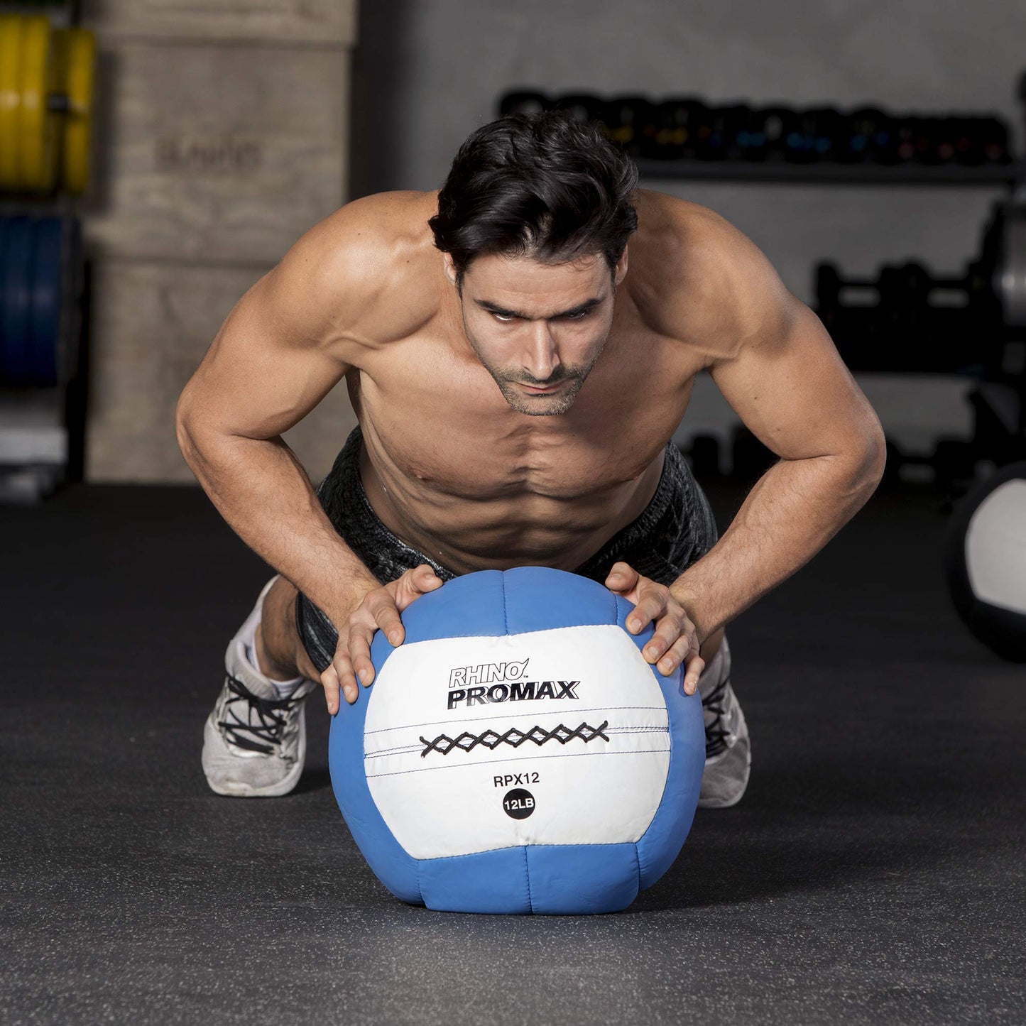 Champion Sports RPX20 Rhino Promax Slam Balls, 20 lb, Soft Shell with Non-Slip Grip, Medicine Wall Exercise Ball for Weightlifting, Plyometrics, Cross Training, & Home Gym Fitness