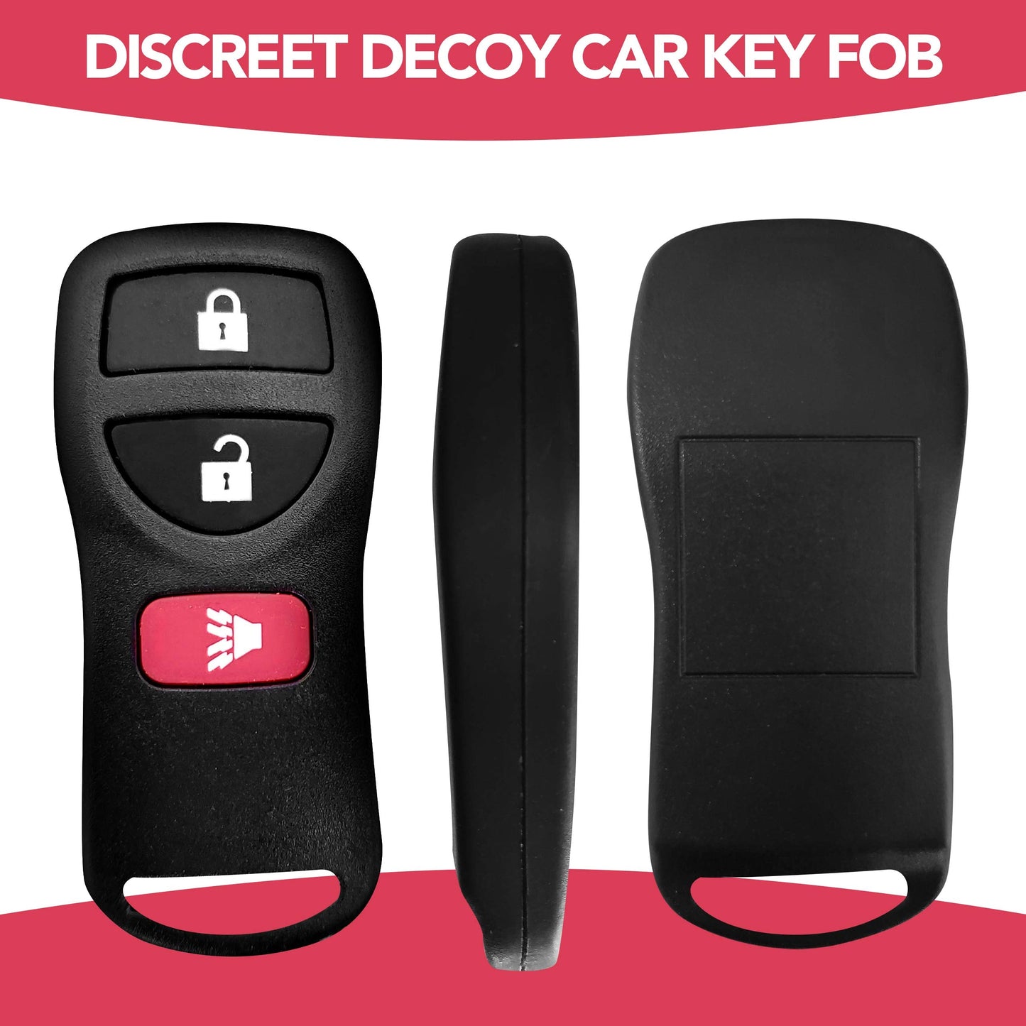 Key Fob Diversion Safe, Hidden Secret Compartment Keychain, Discreet Decoy Car Key Fob to Hide Valuables in Plain Sight, Small Stash Storage for Cash, Jewelry, Keys, Travel, Hotel, Home
