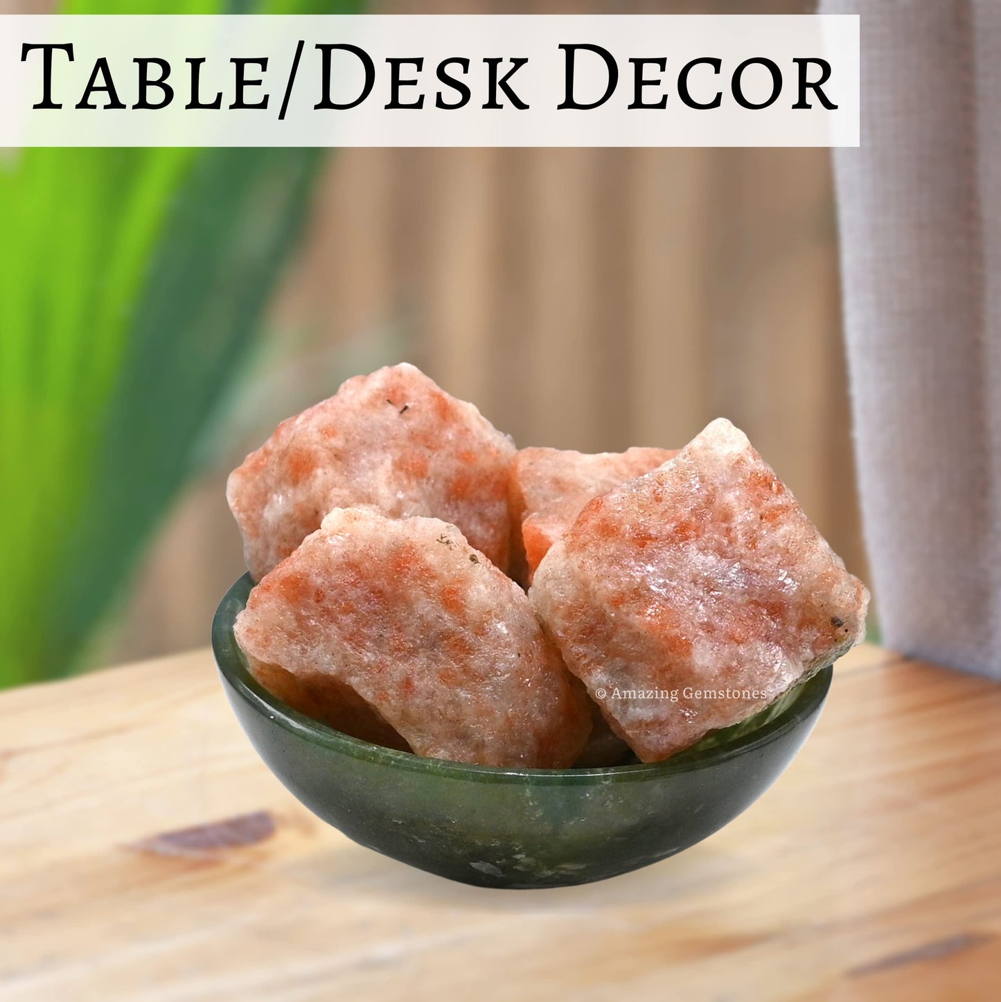 Amazing Gemstone Sunstone Raw Crystals and Healing Stones, Natural Rocks for Tumbling and DIY Raw Stones and Crystals (1 Piece)