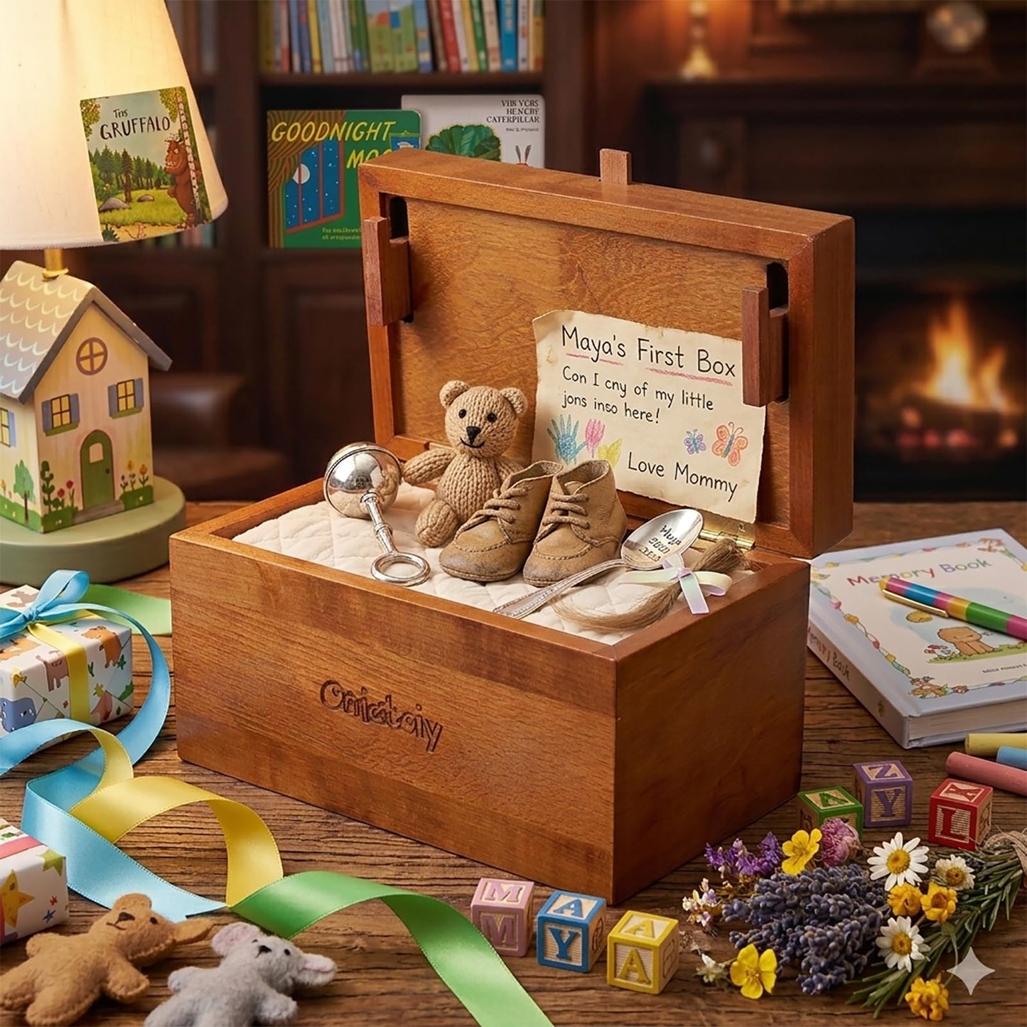 Onietoiy Big 32 Steps Wooden Secret Puzzle Box Toys Beech Wood Money Holder Handmade Storage Brain Teaser Unlocking Games Retro Compartment Thinking Toy Mysterious Birthday Gift for Kids and Adults