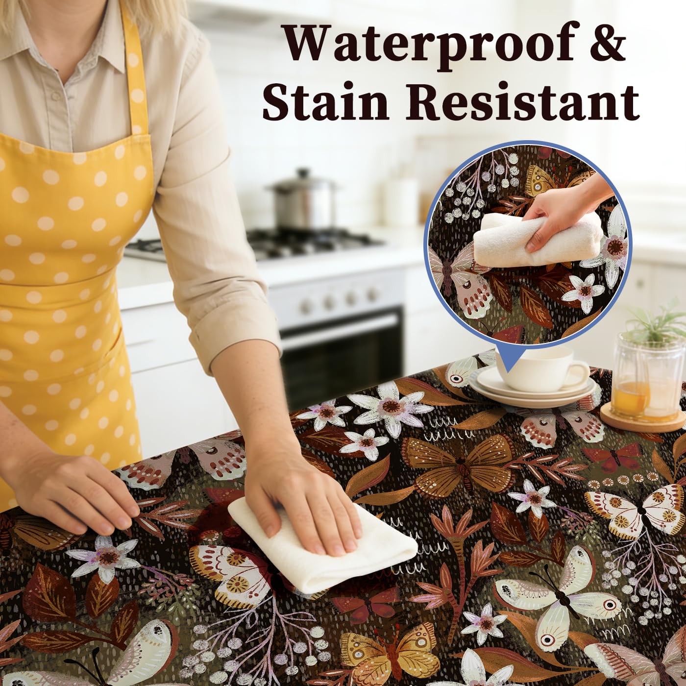 Luvdecor Shelf Liner Self Adhesive Shelf Liner Drawer and Cabinet Liners for Kitchen Floral Peel and Stick Waterproof Contact Paper Countertop Pantry Dresser Liners 17.7 x 118 in