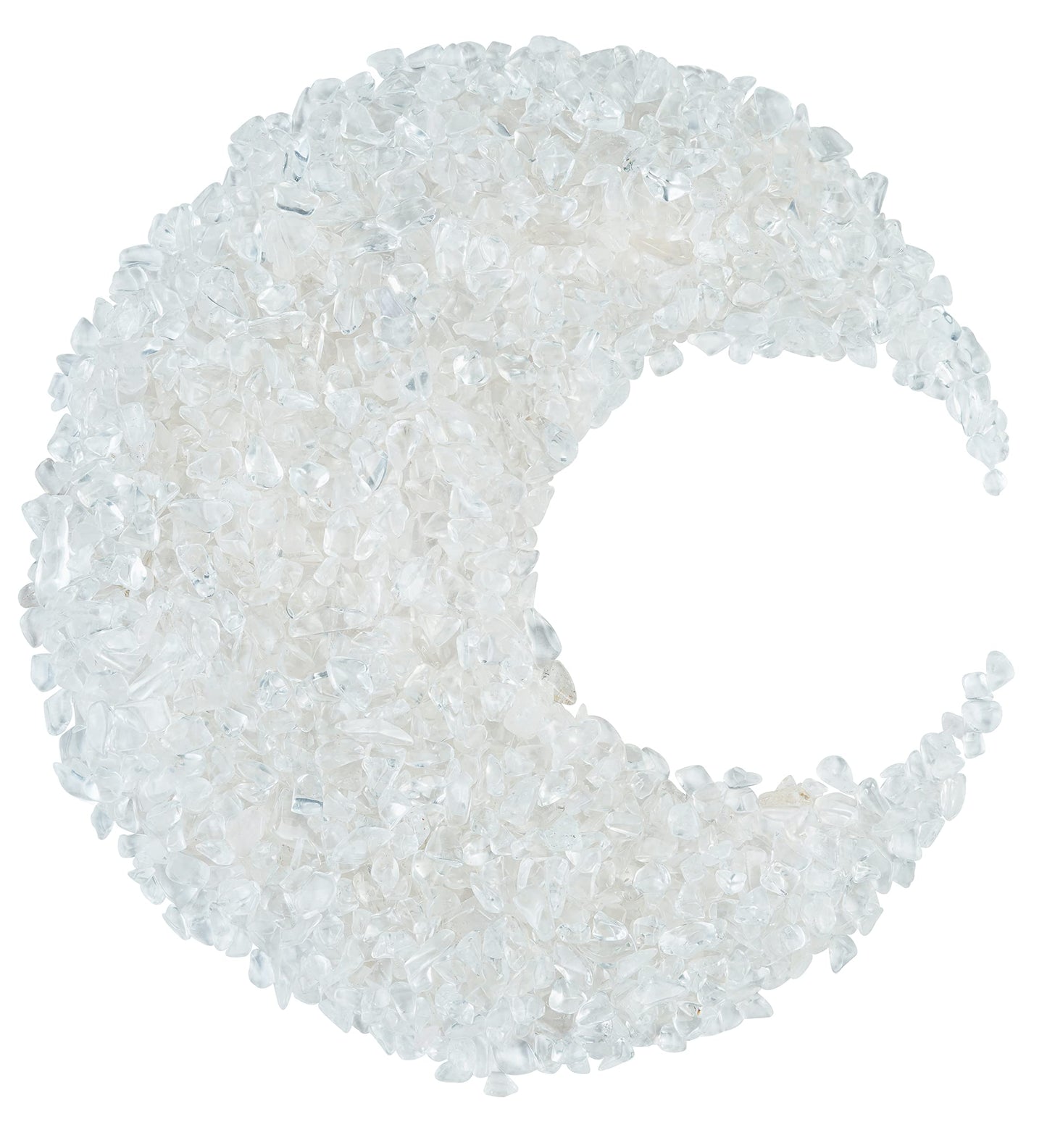 Crocon Clear Quartz polished Chips Bulk Natural Stone chip Gemstone Tumbling Cabbing Polishing Gem Mining Chakra Balancing Reiki Healing Good Luck Home Office Decor Weight :-1/2Lb Approx