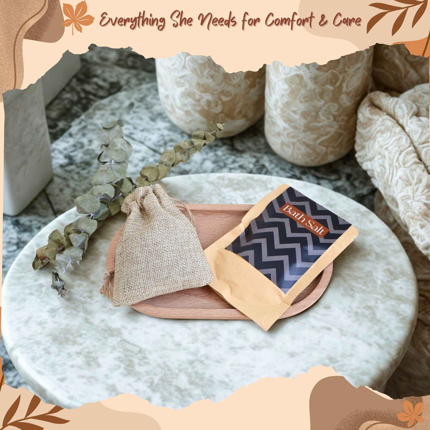 Get Well Soon Gift Baskets for Women – Care Package for Women After Surgery, Thinking of You Gifts, Birthday Basket, Self Care Gift Box, Comfort Hug in a Box (Burnt Orange)