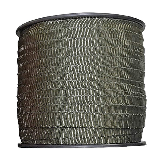 Habitech 250' Tree Tie Strap Staking and Guying Material - Made in USA - 1,800 Lbs Strength, Olive Green
