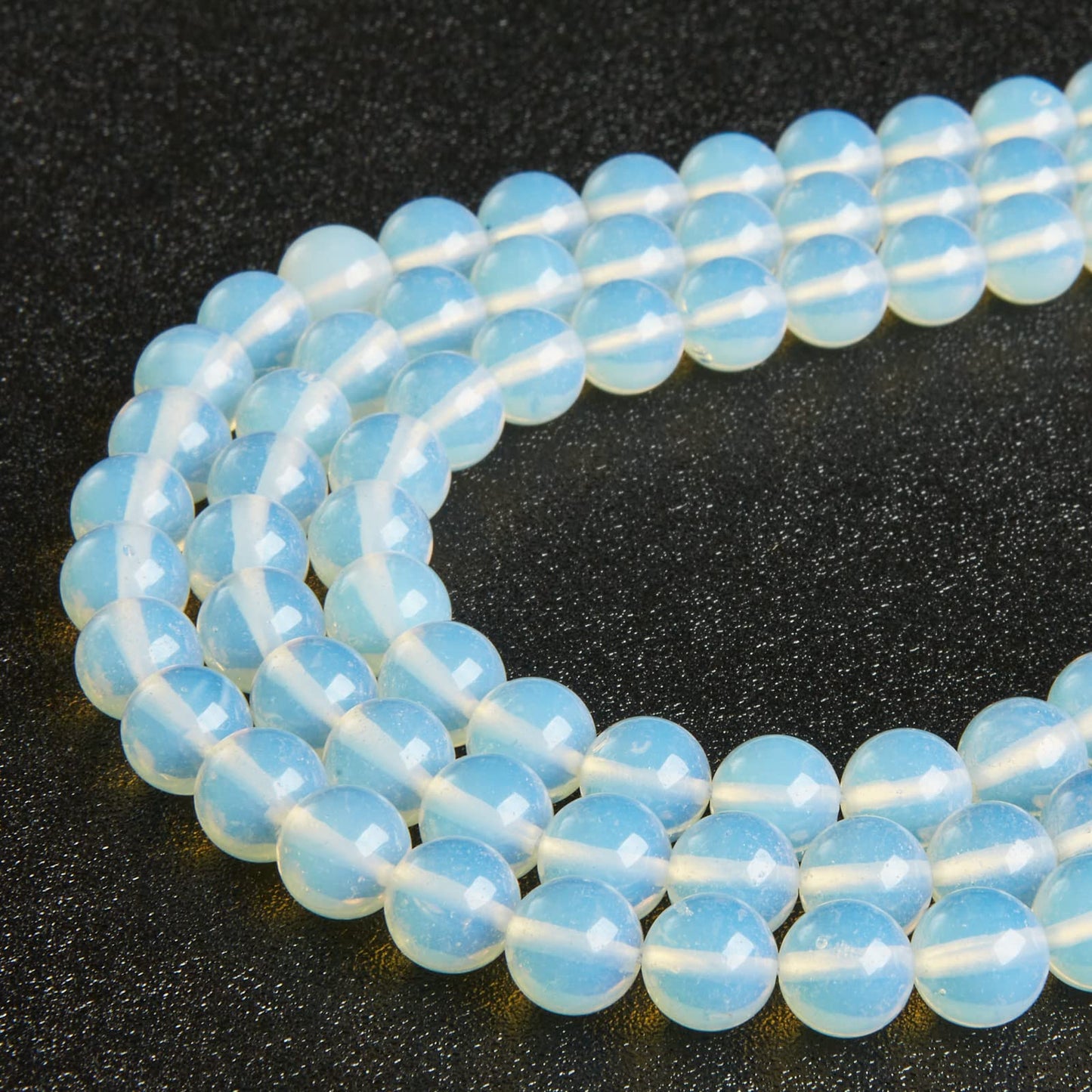 100pcs 6mm Opal Beads Natural Gemstone Beads Round Loose Beads for Jewelry Making