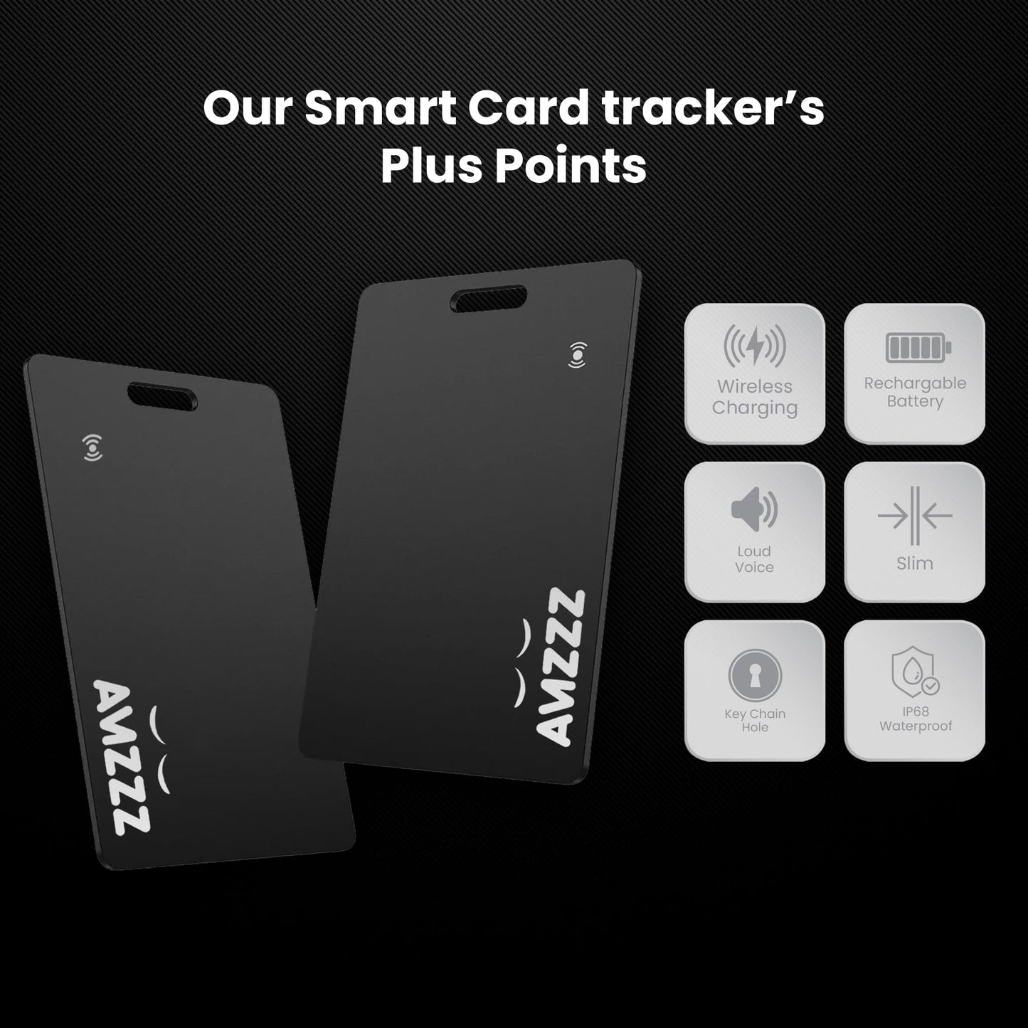 MFi Certified Wallet Tracker Card, Ultra-Slim 0.07in Rechargeable Item Finder, Compatible with Find My App (iOS Only), IP68 Waterproof Bluetooth Tracker Perfect for Wallets, Bags, Passport