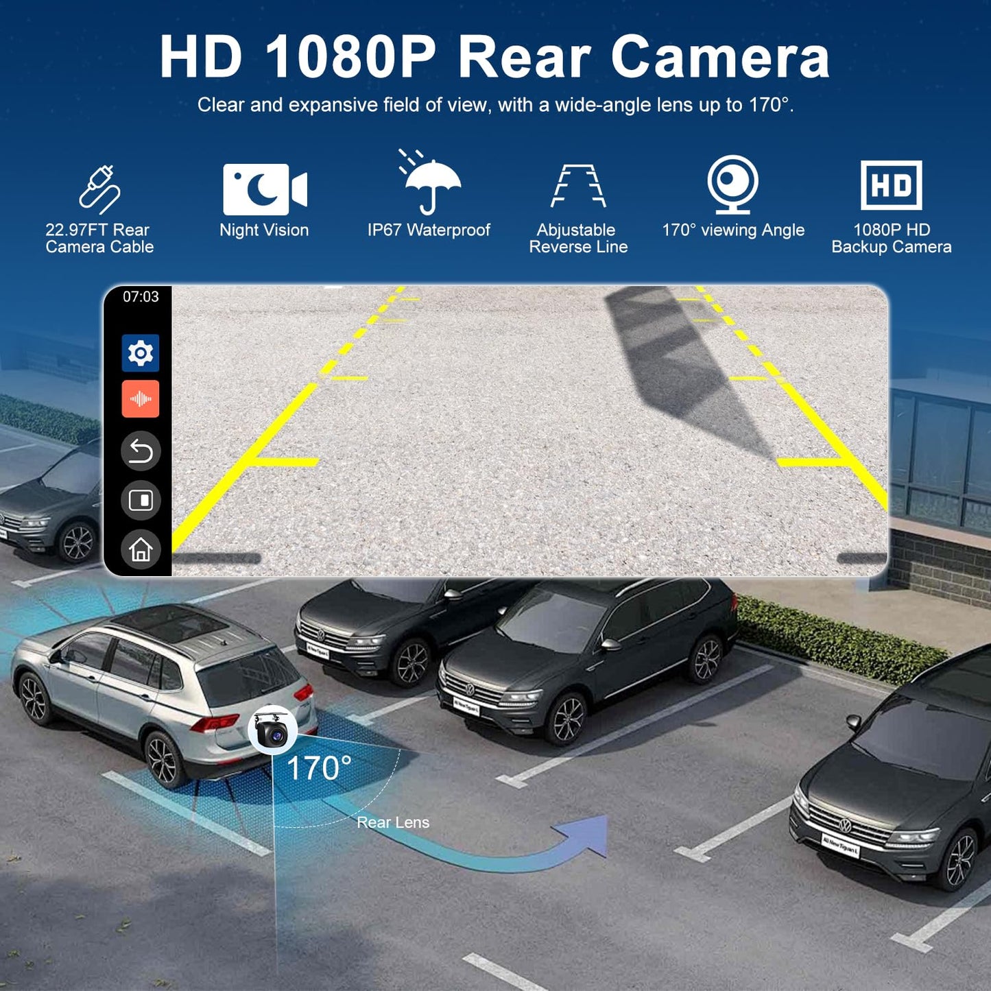 Upgraded 11" CarPlay Screen for Car, Built-in Net-Flix/YouTube/TikTok and Other Apps (No Mirroring Needed), Wireless Car Stereo for Apple Carplay & Android Auto with HD Backup Camera,OTA Updates