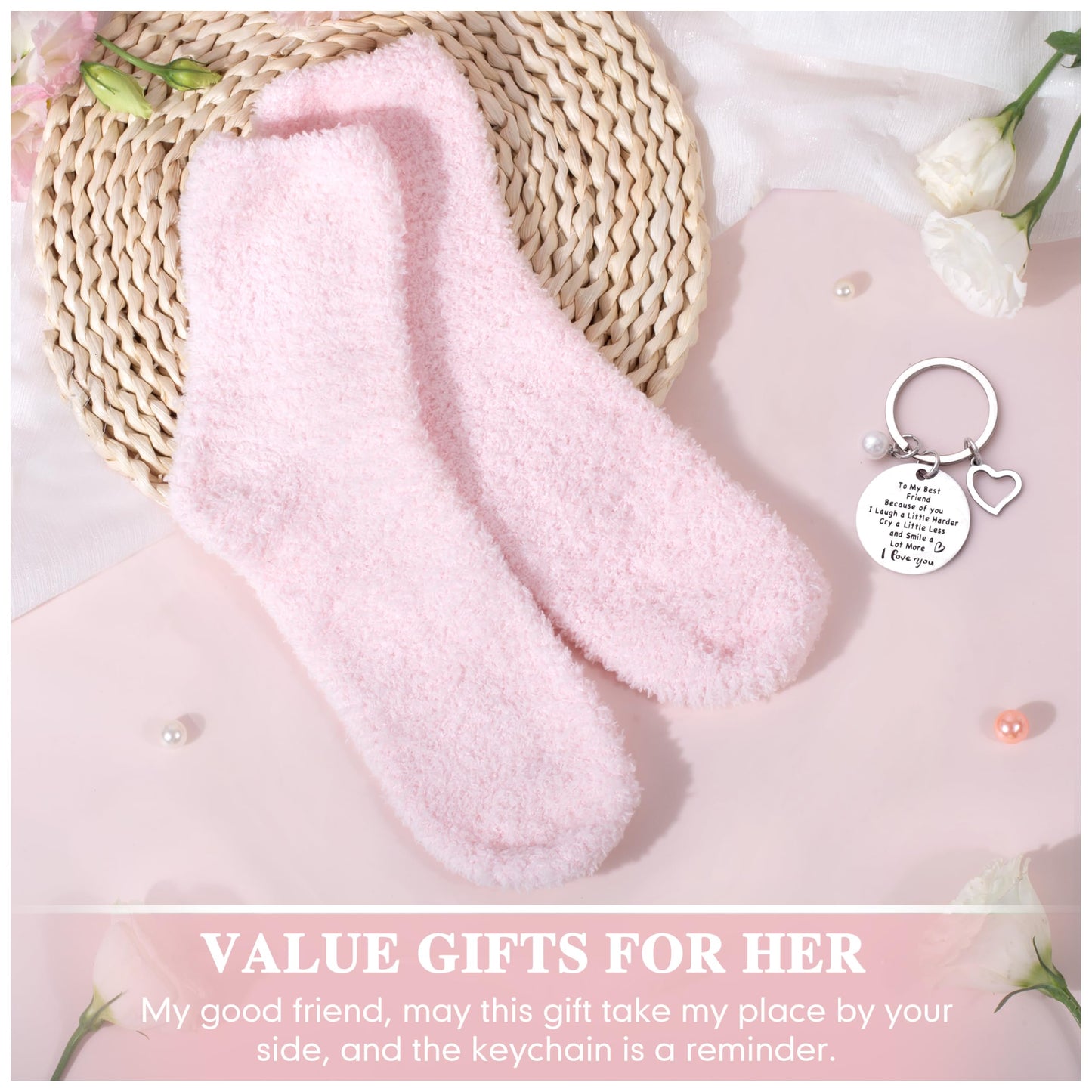 Lepiche Birthday Gifts For Women Friendship Best Friend Christmas Gifts For Women Sister Bestie Bff - Coffee Mug, Bracelet, Key-Chain, Scented Candle