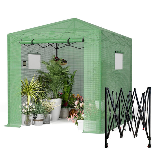 Pop Up Greenhouse 8x12FT, Pop Up Green House for Outdoors, Portable Greenhouses, Walk-in Greenhouses, Popup Greenhouse Kit, Easy Set Up