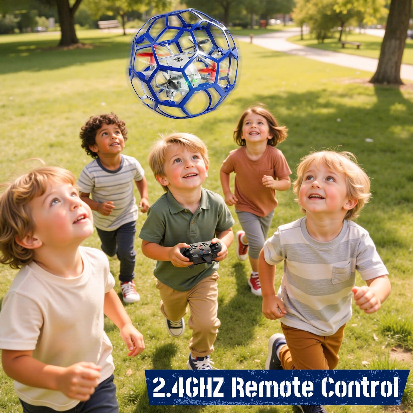 JUKUDAHU Remote Control Helicopter for Kids 8-12, 2.4 GHz RC Helicopter Ball with Lights, 360° Flips, Flying Toy Ball, Outdoor Toy for Boys Girls Ages 8-16, Toy Gifts for 8 9 10 11 12