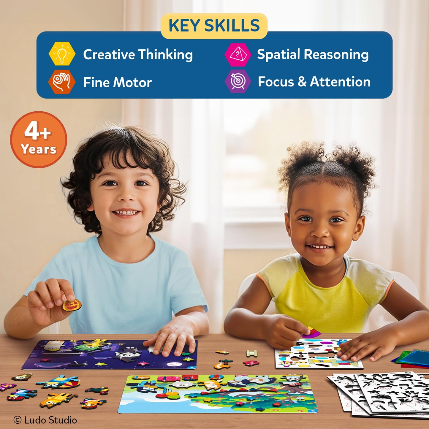 Skillmatics Bluey Foil Fun - Mess-Free Art & Craft Kits for Kids, DIY Creative Activity, Travel Toys, Gifts for Girls & Boys Ages 4, 5, 6, 7, 8 and Up