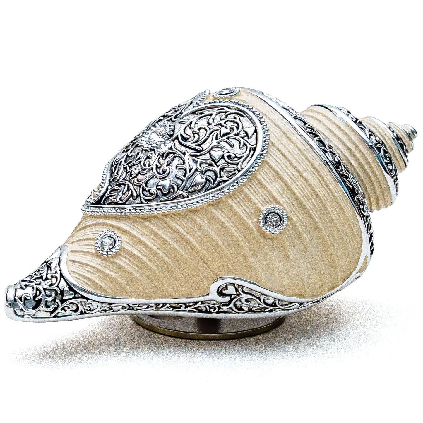 JARLL Luxury Conch Music Box Gift for Women Daughter Friends Sister Girlfriend Wife, Wind Up Music Box Play Memory, Ocean Gift for Wedding Anniversary Christmas Birthday