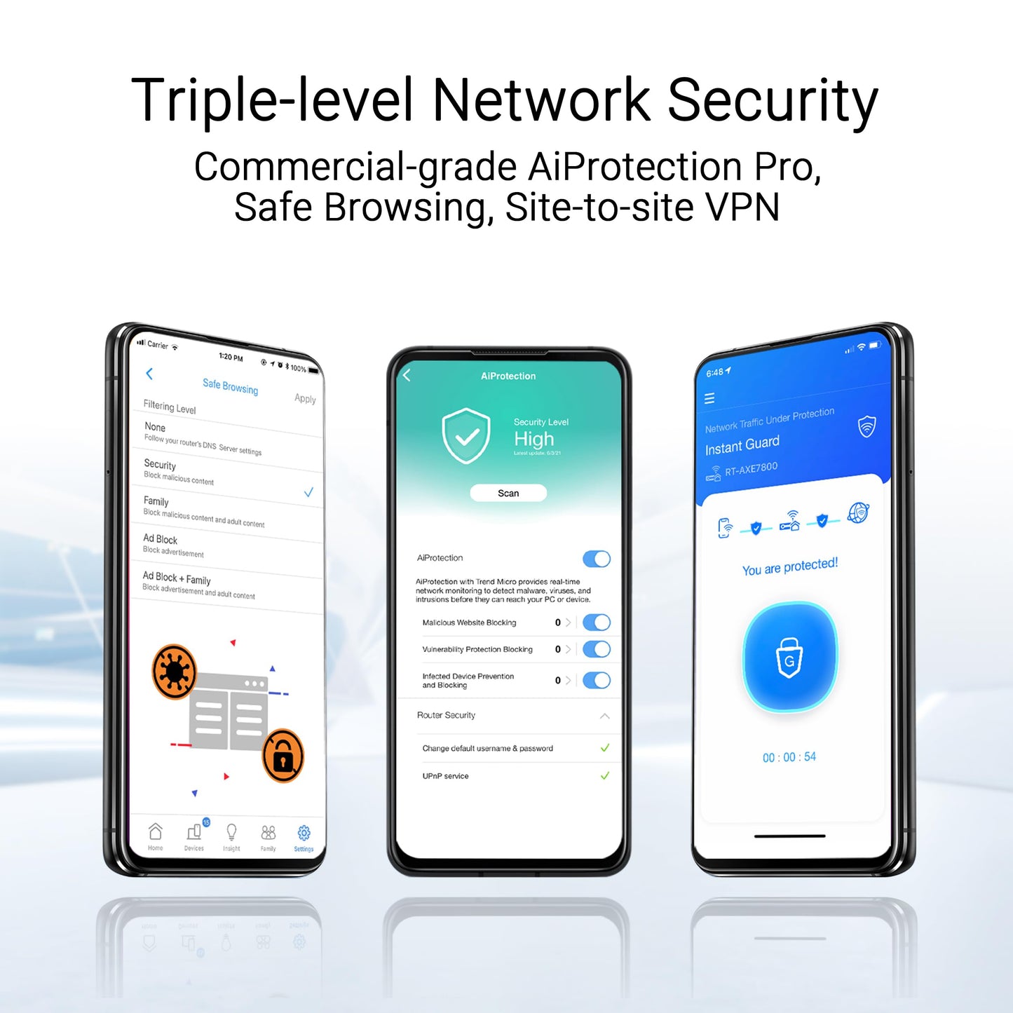 ASUS ZenWiFi BD5 Dual-Band WiFi 7 Mesh, 5000 Mbps, 6800 sq.ft (3pk), Dual 2.5G Ports, Security and Parental Controls Included, Smart Home Master SSIDs