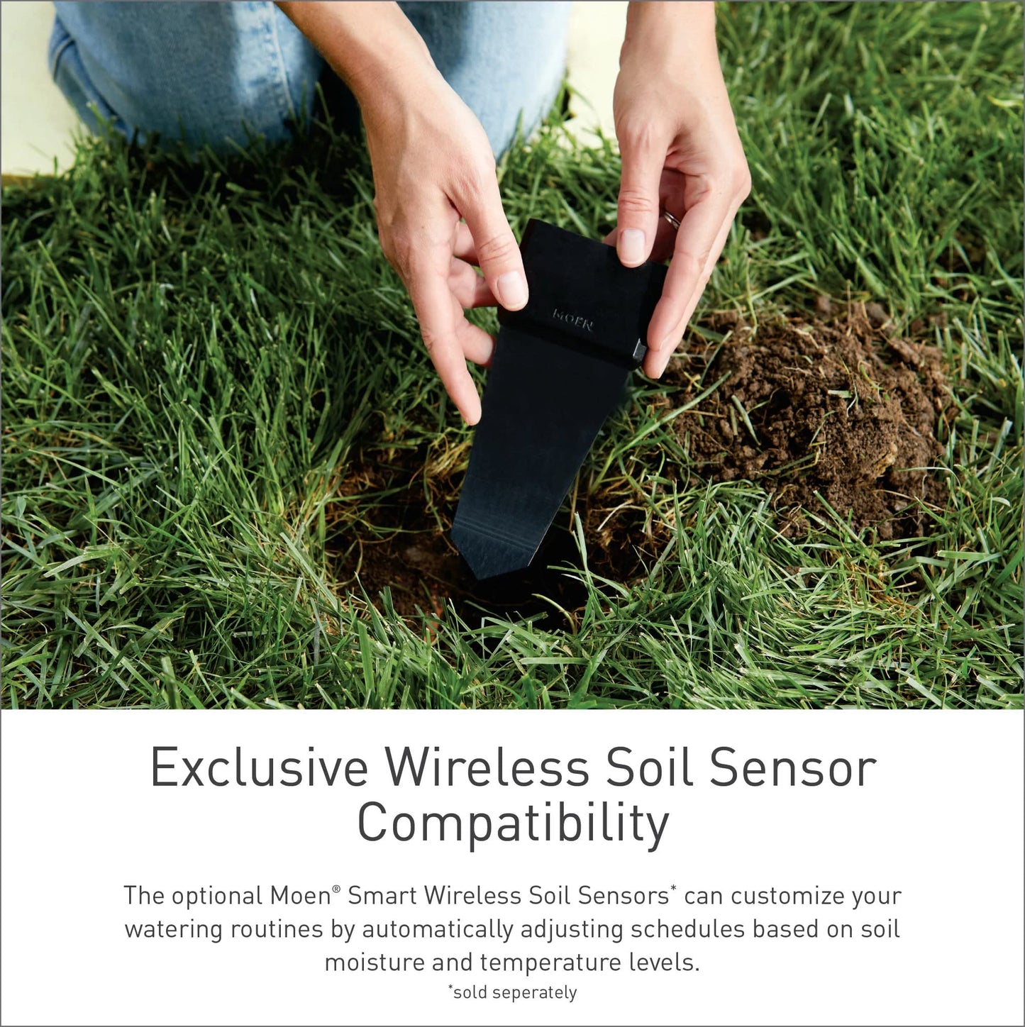 Moen 8-Zone Smart Sprinkler Controller, Wi-Fi Connectible Smart Irrigation System with Automatic Water Timer, WICNT008G1USA