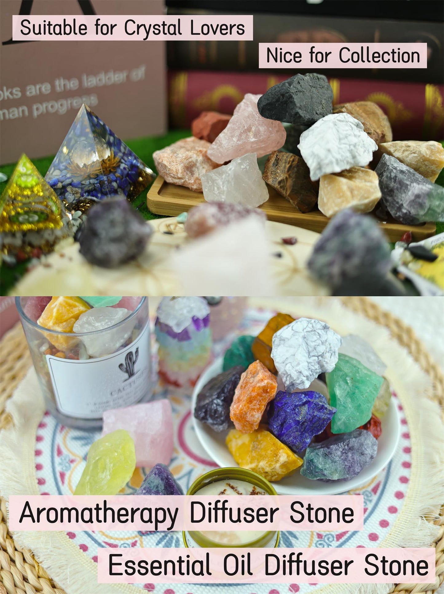 YATOJUZI Rose Quartz 1.8-2.2" Natural Raw Stones and Healing Crystals Large Stone Rough Crystal Rocks for Tumbling Cabbing Polishing Fountain Rocks Decoration 1PCS