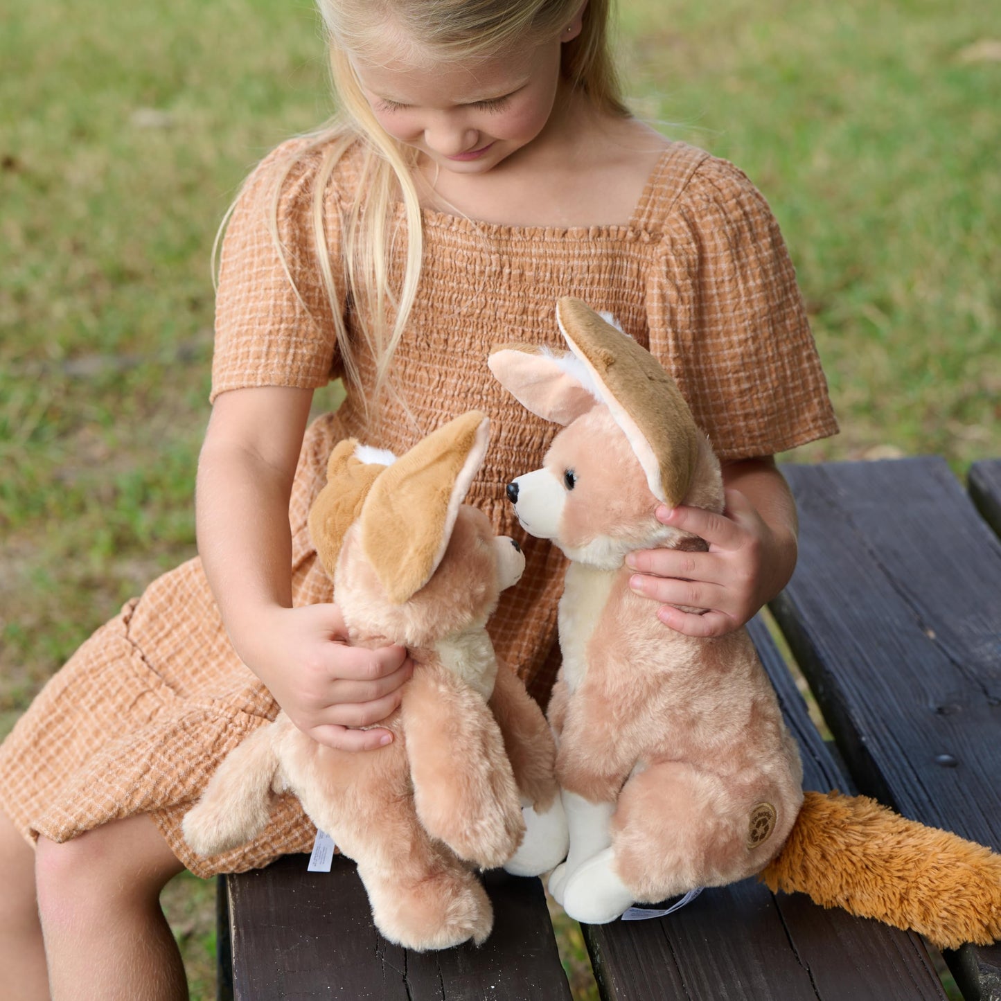 The Petting Zoo Fennec Fox Stuffed Animal, Gifts for Kids, Wild Onez Zoo Animals, Fennec Fox Plush Toy 9 inches