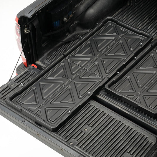 KOKSHELY Truck Bed Slide Out Cargo Tray, 62" Lx 47.2" W Size Truck Bed Organizer Tray for 5’7’’+ Long Beds, Sliding Truck Cargo Tray Fits Most Full-Size Pickups, with Open Hooks & Elastic Cargo Net