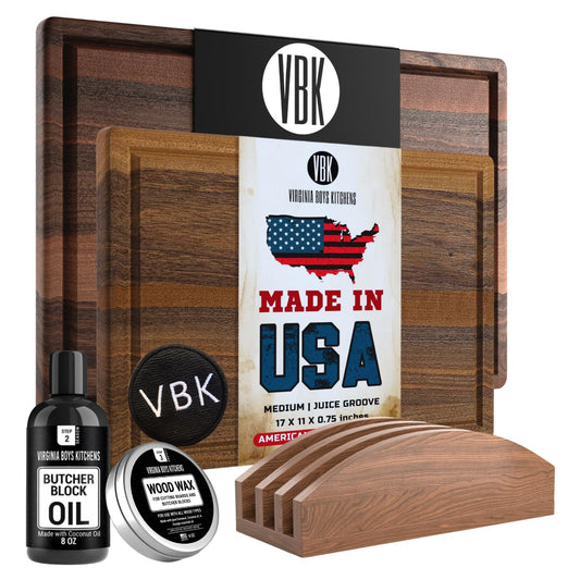 Large Walnut + Medium Walnut + Basic Care Kit + Cutting Board Holder