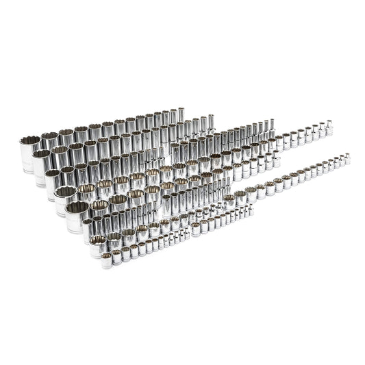 GEARWRENCH 176 Piece 1/4", 3/8" & 1/2" Drive 12 Point Standard and Deep SAE/Metric Master Socket Set - 89074