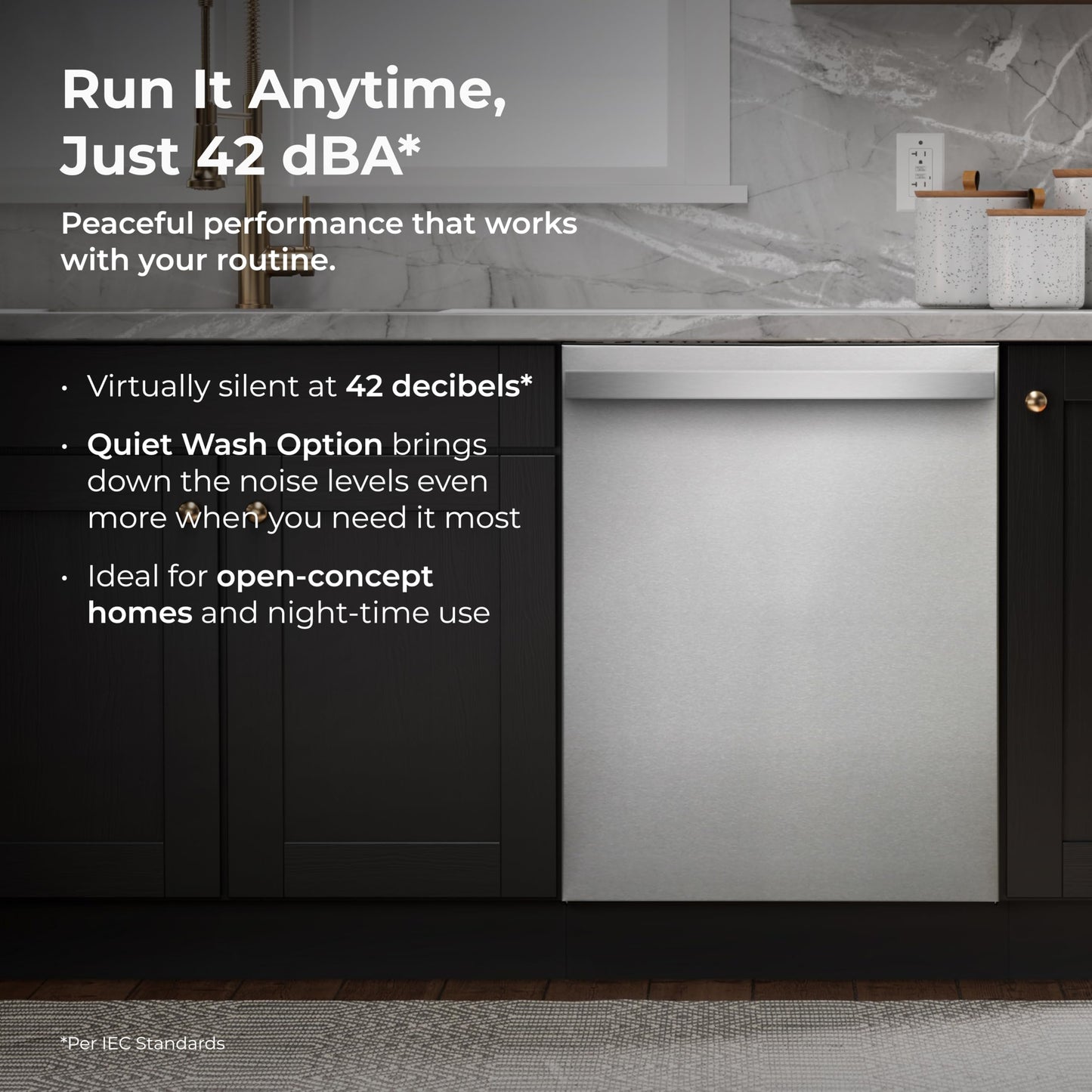 Kenmore Elite 24" Built-In Dishwasher - UltraWash Plus, TurboDry, QuietWash, SmartWash, TurboFlex Third Rack & Reach-Thru Handle - 15 Place Settings - 42 DBA - ENERGY STAR Certified - Stainless Steel