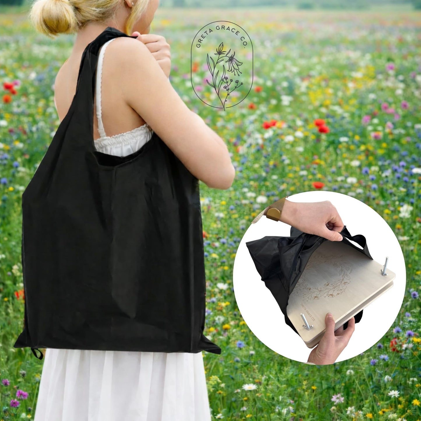 Extra Large Flower Press Kit | 11"x11" 10 Layers Wooden Pressing Boards, Tools & Bag | Crafting Kits for Adults & Kids | DIY Pressed Flower Plant Preservation Kit | Bouquet Preservation | Great Gift
