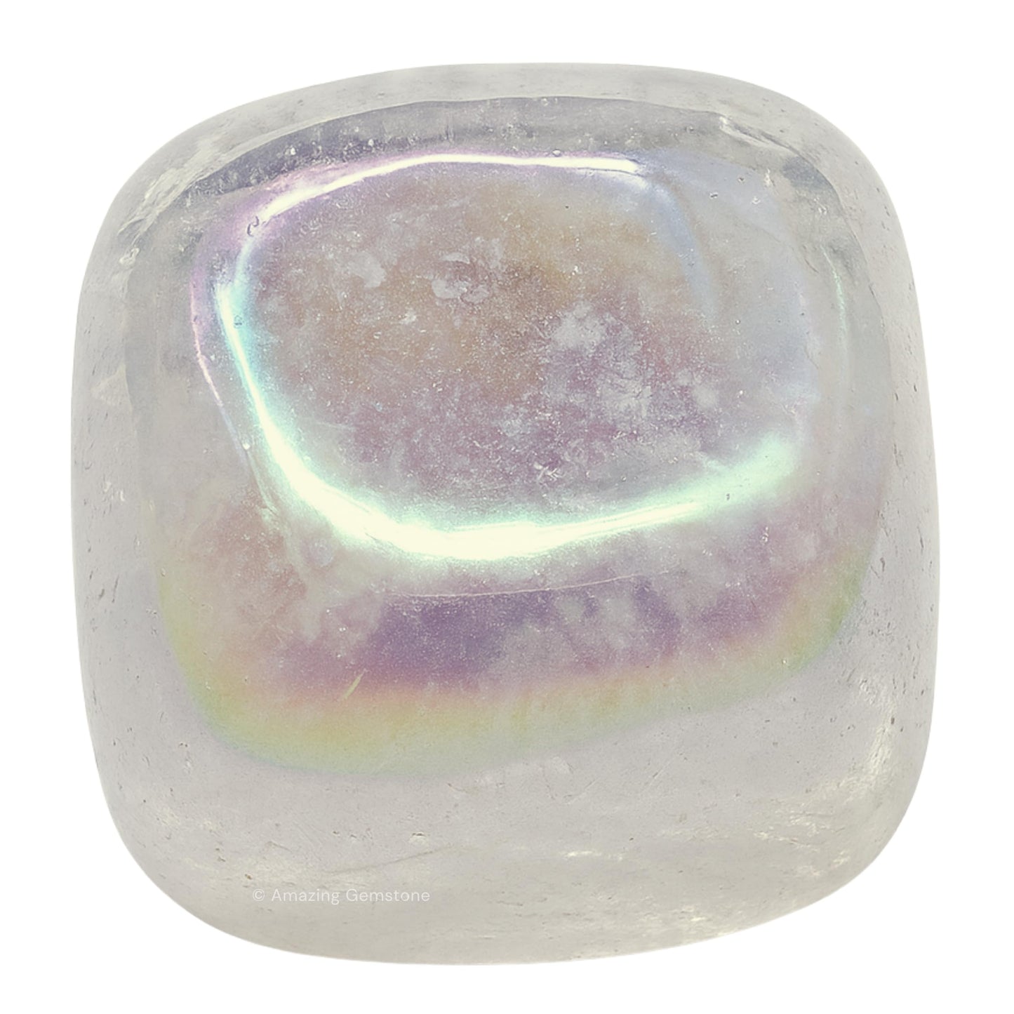 Amazing Gemstone Angel Aura Quartz Crystals and Healing Stones Tumbled - 1 oz, Healing Stones for Energy Balance, Stress Relief - Premium Polished Gems Rocks for Meditation and Wellness