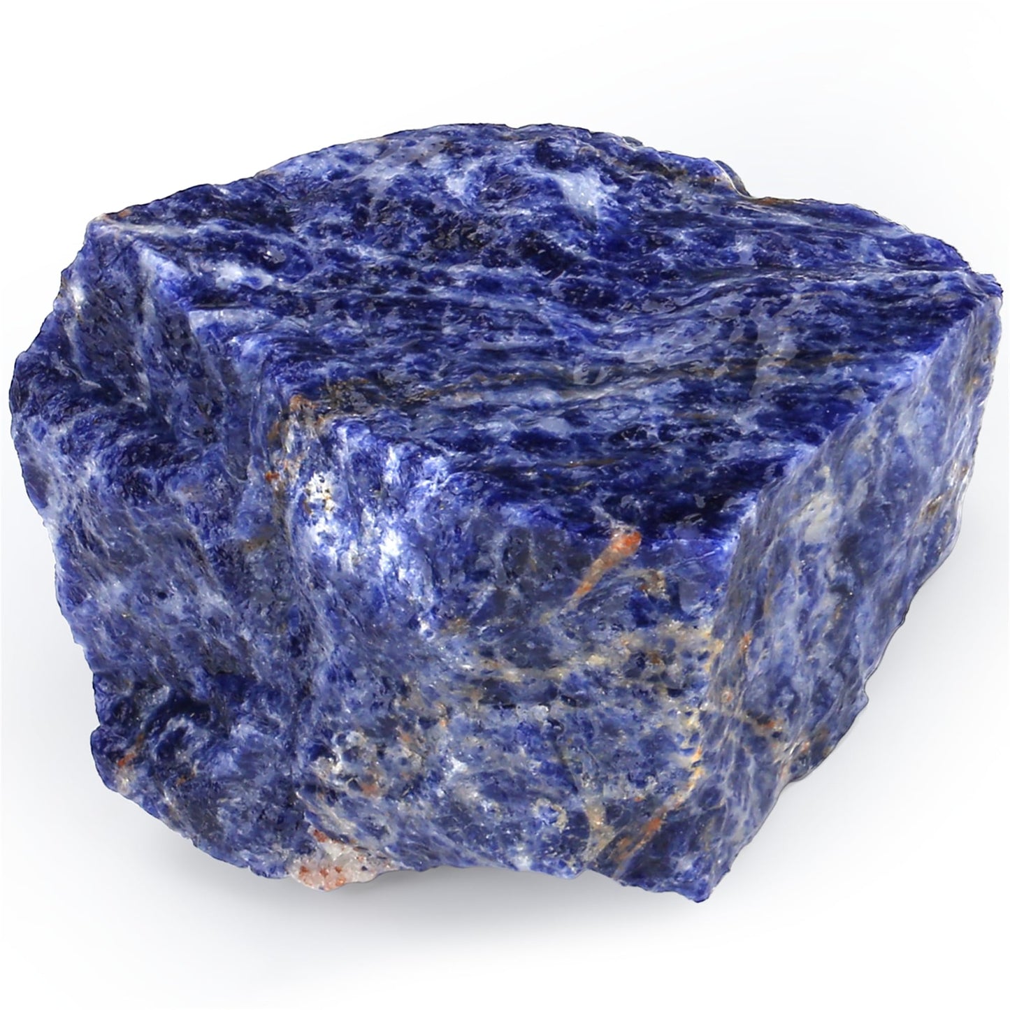 YATOJUZI Blue Sodalite 1.8-2.2" Natural Raw Stones and Healing Crystals Large Stone Rough Crystal Rocks for Tumbling Cabbing Polishing Fountain Rocks Decoration 1PCS