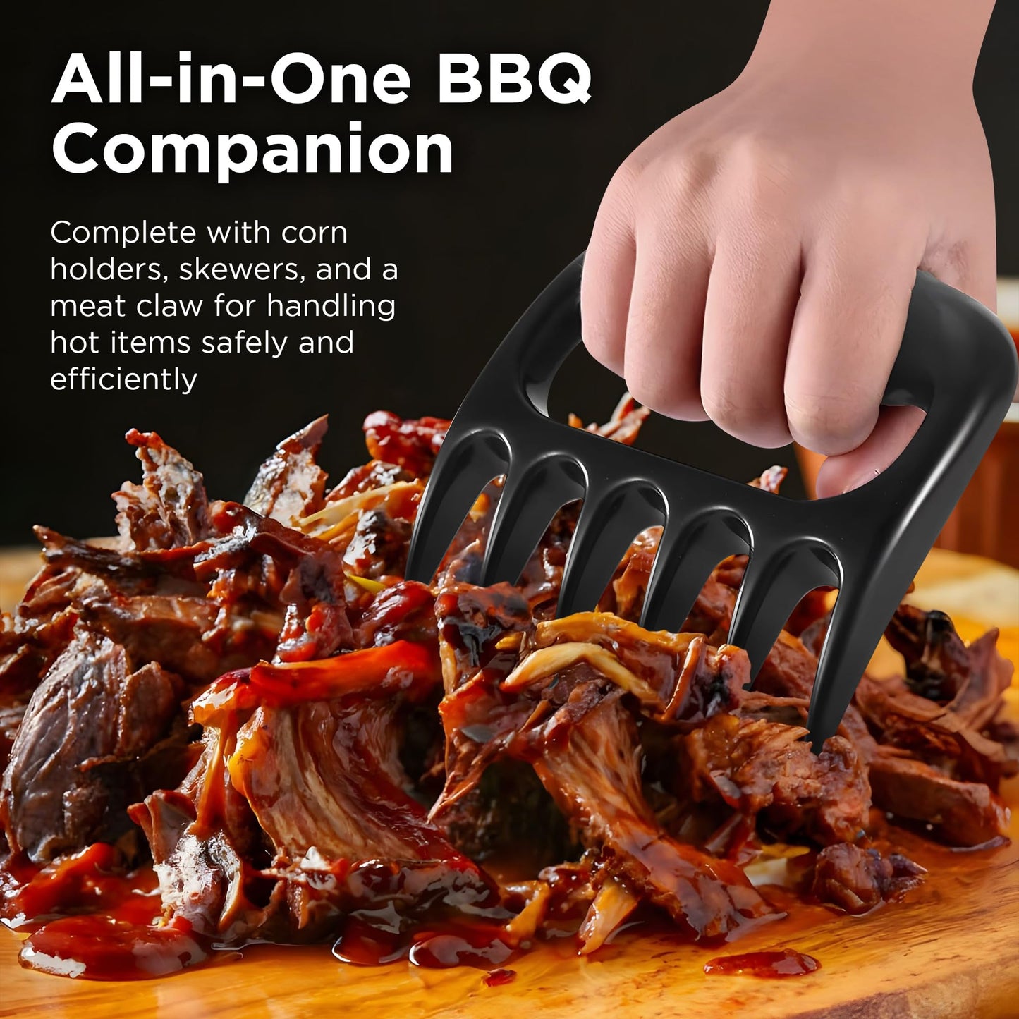 Kaluns 35PC BBQ Grill Tools Set – Heavy Duty Stainless Steel Grill Accessories Kit with Case, Meat Thermometer, Injector, Claws & Mats for Dad, Men