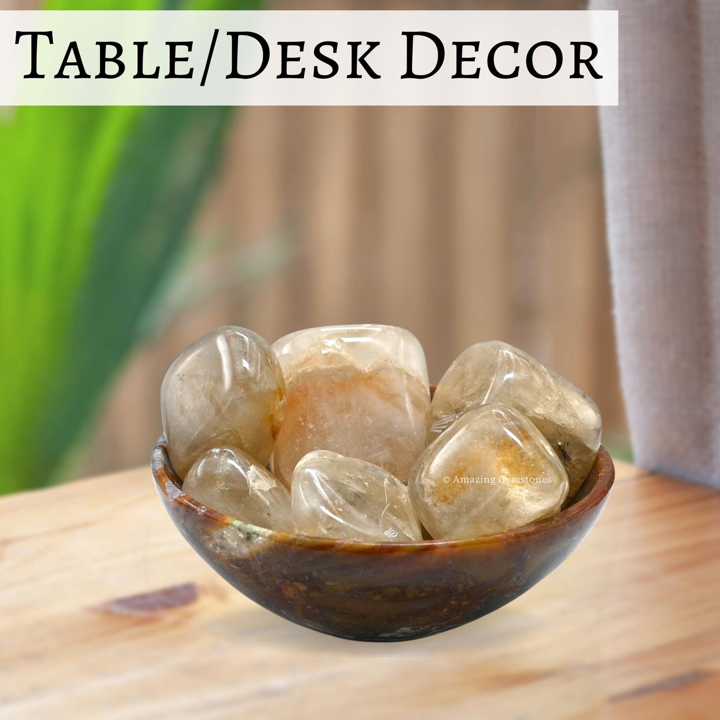 Amazing Gemstone Citrine Crystals and Healing Stones Tumbled - 1 oz Citrine Stone Gem Stones, Natural Healing Stones for Energy Balance, Stress Relief - Premium Polished Gems Rocks for Meditation