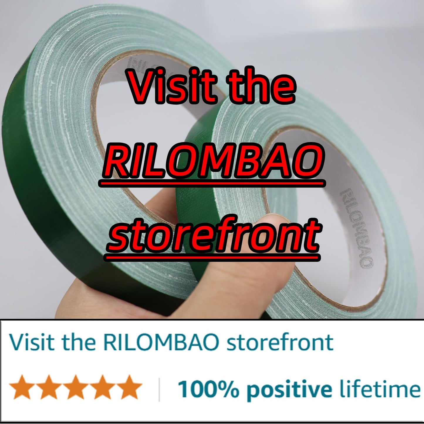 RILOMBAO 2 PCS Green Floral Tape, 0.78" Flower Stem Wrap Tapes, Waterproof Florist Tape - Multipurpose Adhesive Florist Tapes for Binding Fresh, Flower Bouquets and Floral Craft (98Ft/33Yd/Roll)