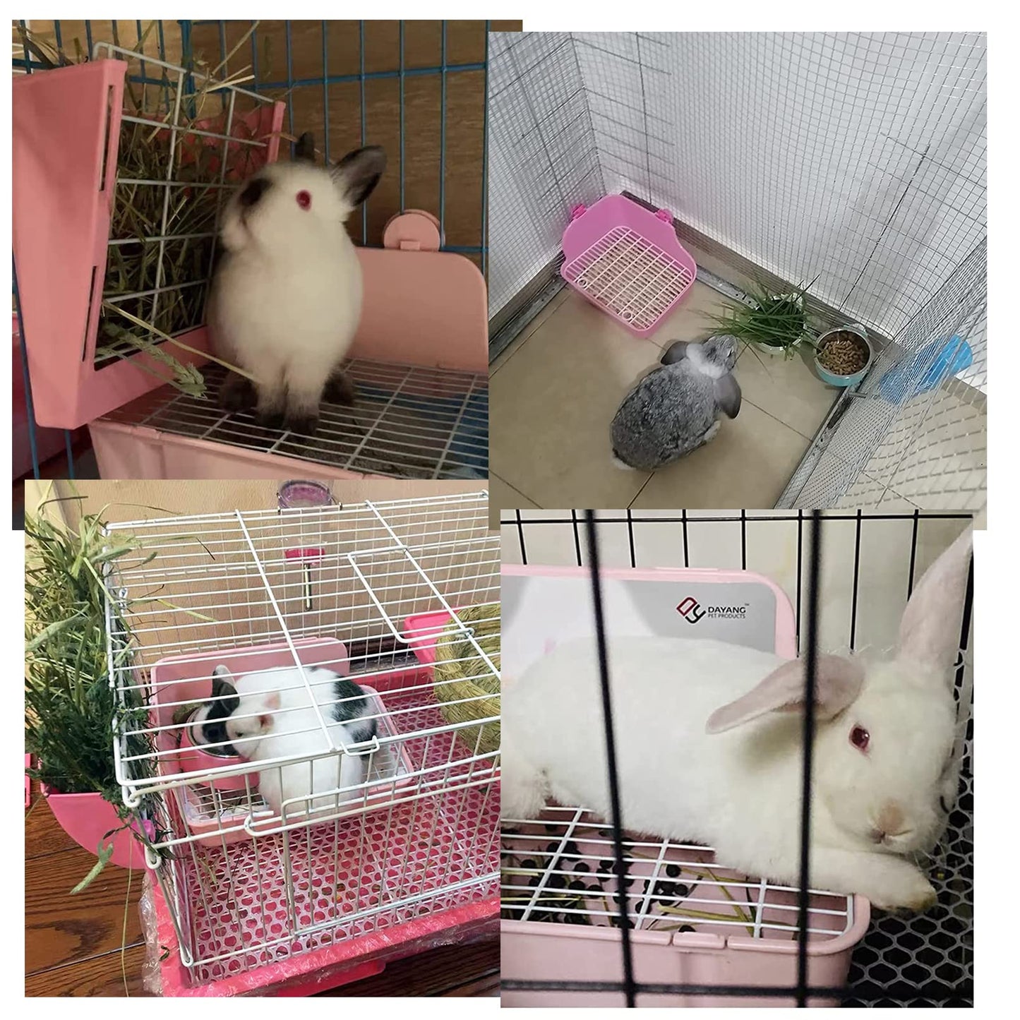 MUYG Guinea Pig Litter Box Corner Bunny Toilet Small Animal Potty Training with Dustpan Broom Chew Toys for Chinchilla Ferret Hedgehog Gerbil (10 Pcs)