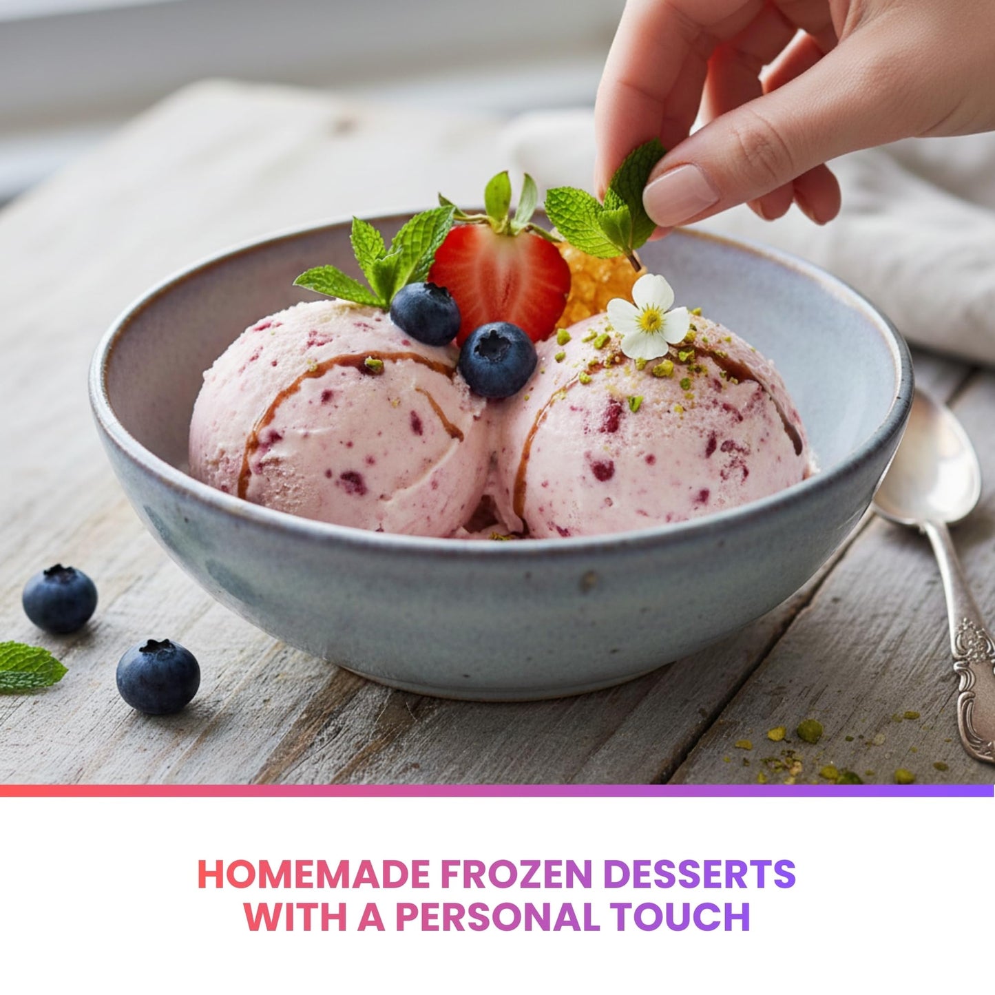 Total Chef Automatic Ice Cream Maker - Built-In Compressor 2 in 1 Frozen Yogurt, Gelato & Sorbet Maker, Nieve Treats, No Salt or Prefreezing, 1.6 Qt Stainless Steel, Helado de crema