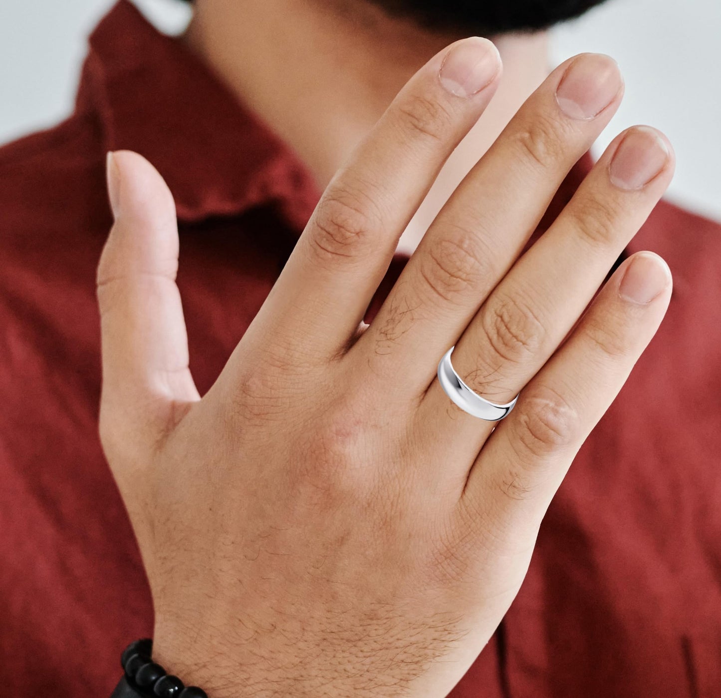 Savlano 925 Sterling Silver 5MM Half - Round Wedding Band Ring for Women and Men Comes in 5-14 Sizes with Gift Box - Made in Italy (12)